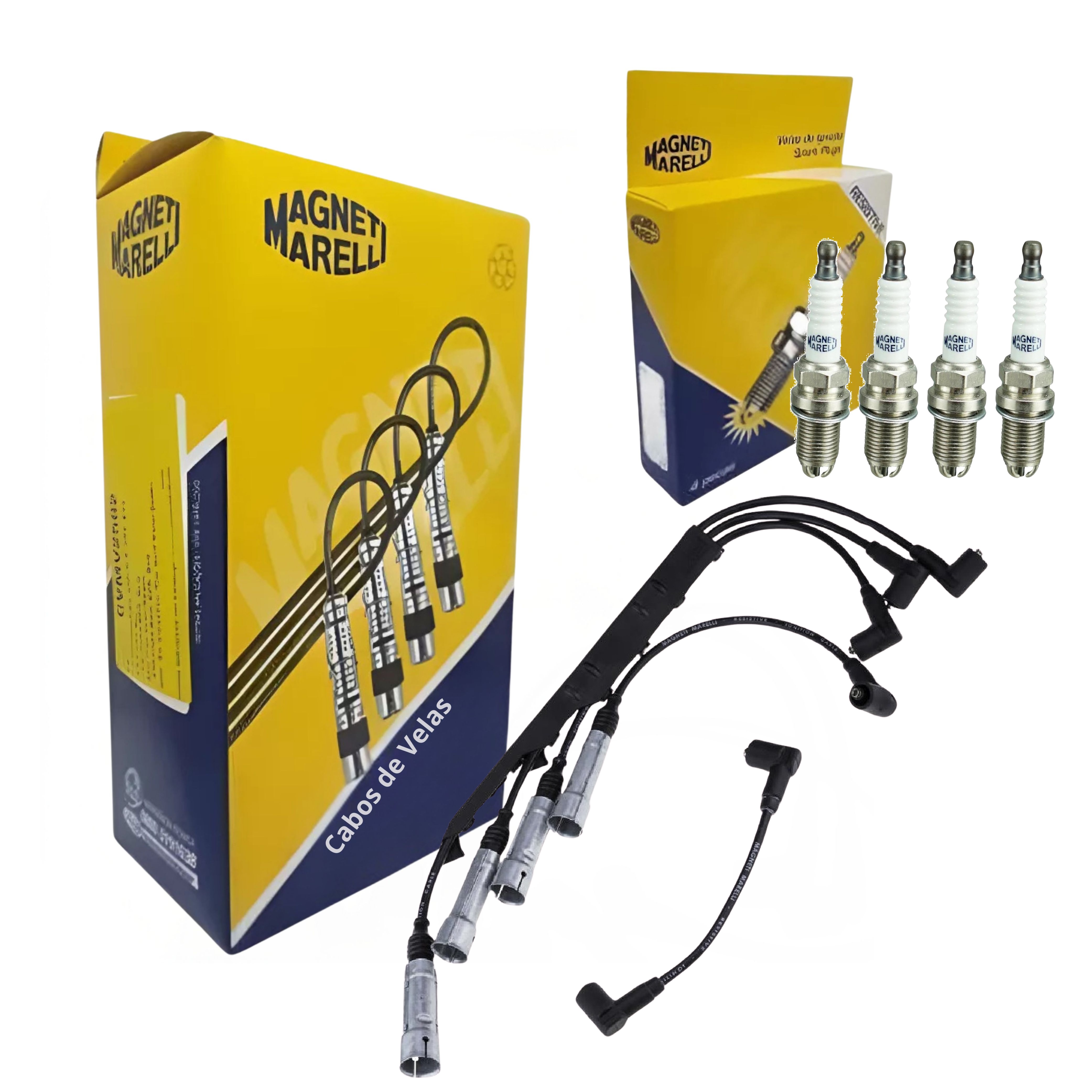 Kit Cabo e Vela de Ignição - Magneti Marelli - CVMV1702 / K6RTJYMM-10