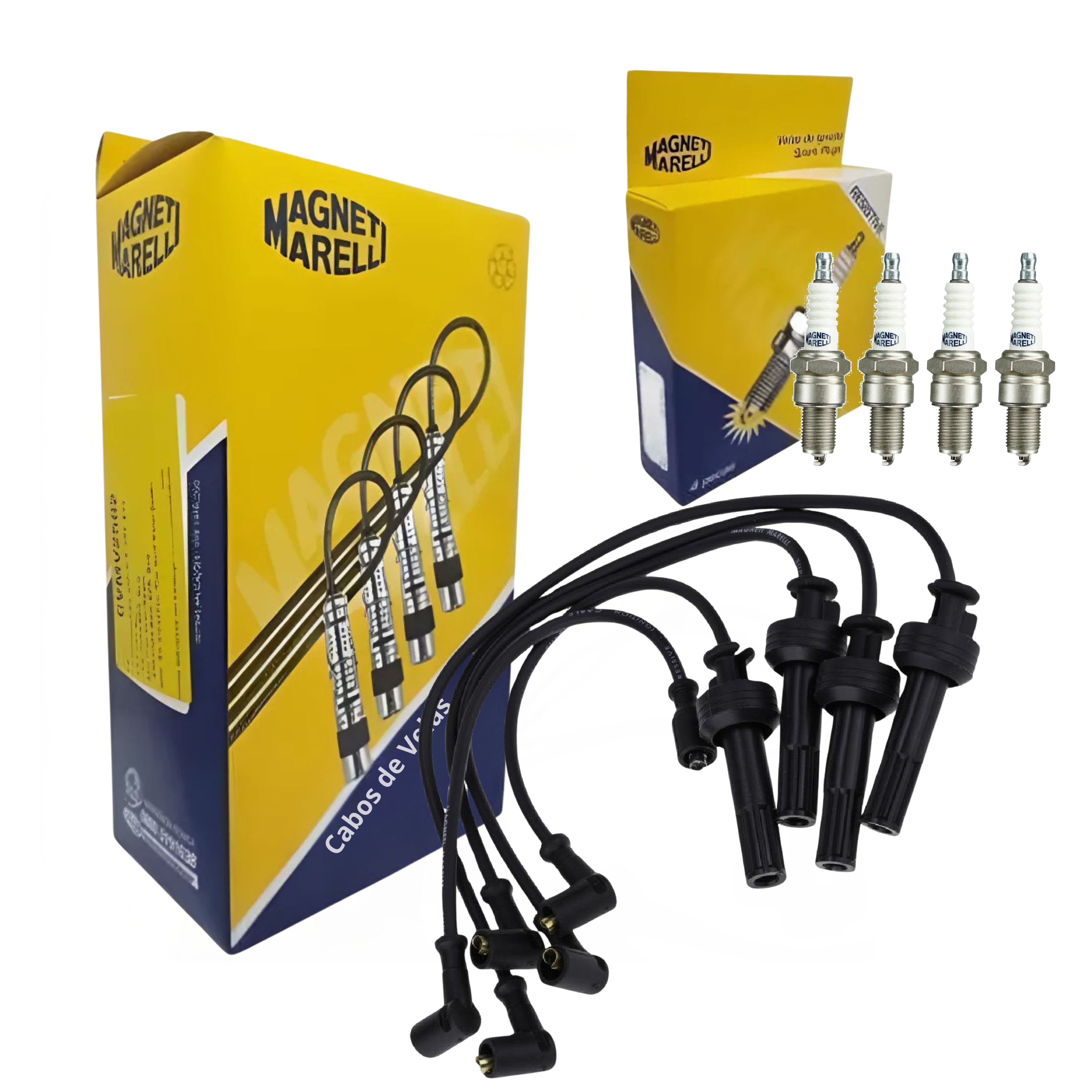 Kit Cabo e Vela de Ignição - Magneti Marelli - CVMT5502 / F5RTCMM