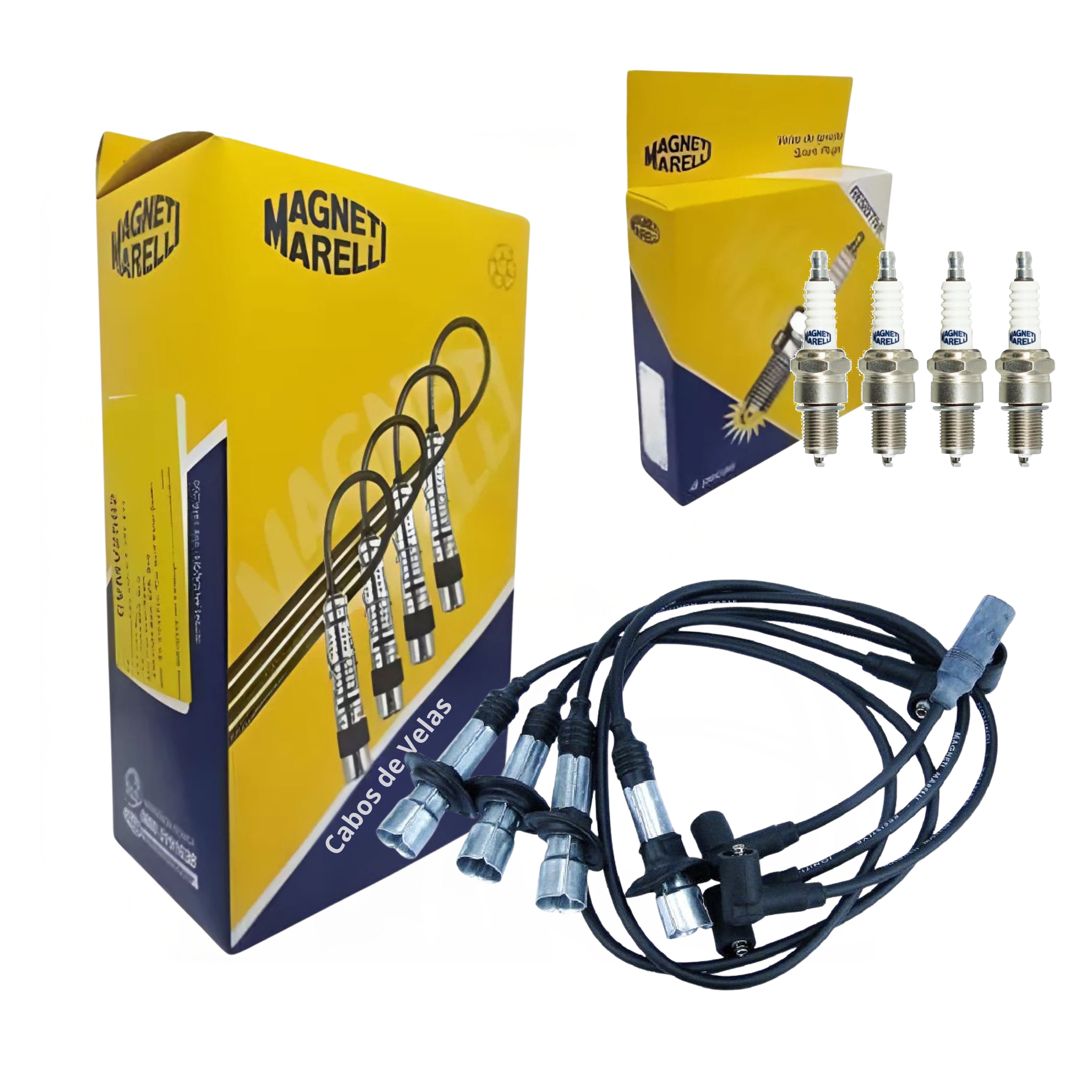 Kit Cabo e Vela de Ignição - Magneti Marelli - CVMV2302 / F5TCMM