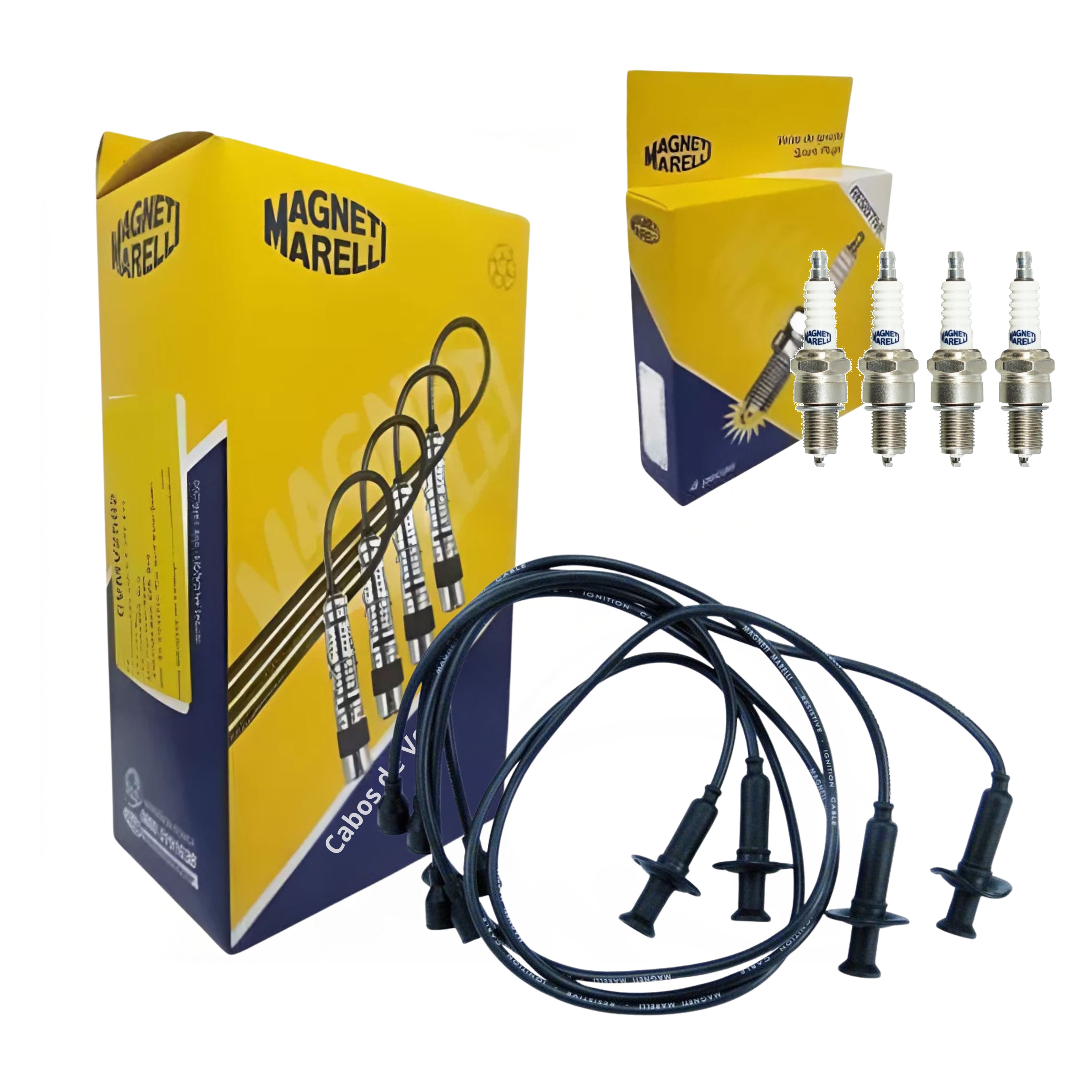 Kit Cabo e Vela de Ignição - Magneti Marelli - CVMV2202 / F5TCMM