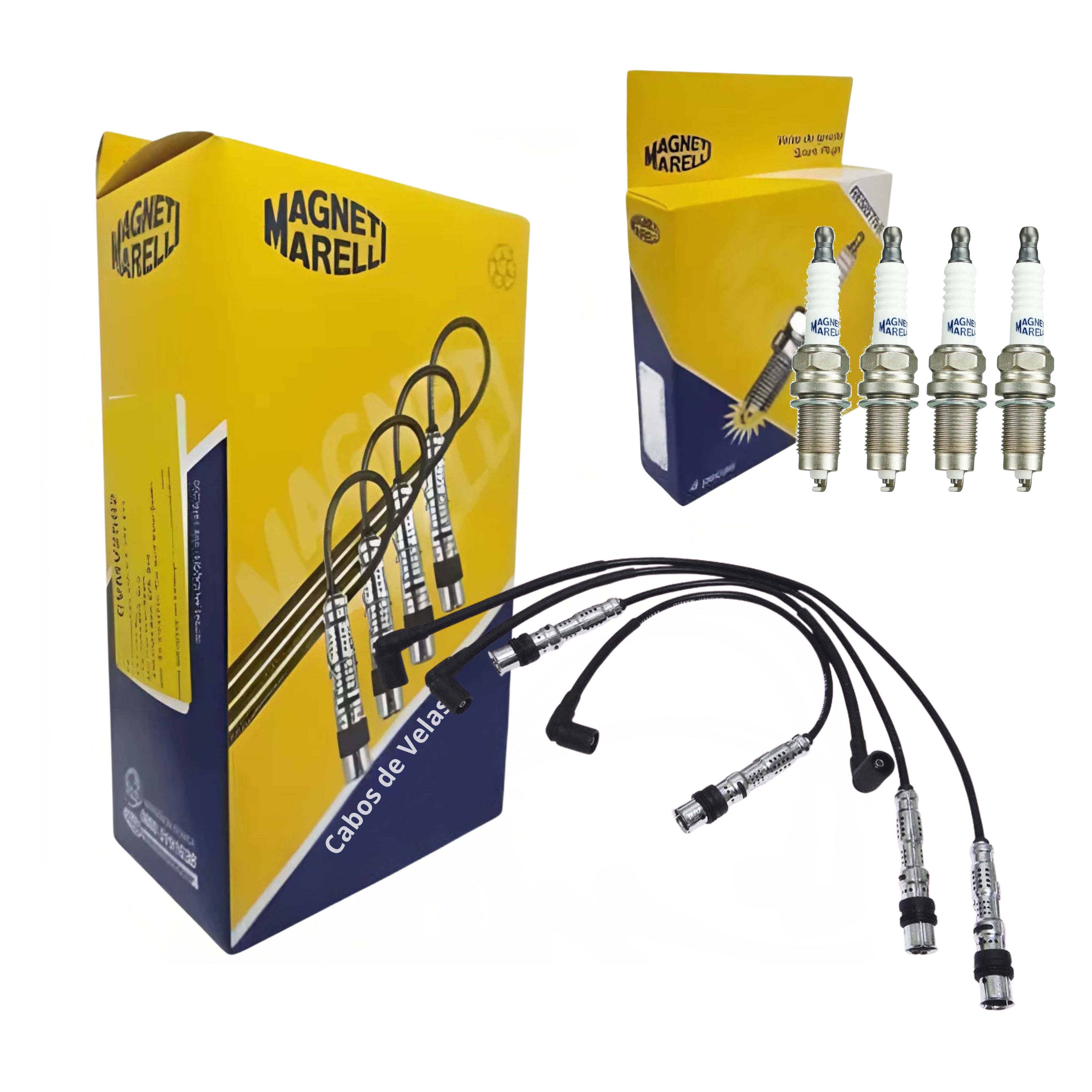 Kit Cabo e Vela de Ignição - Magneti Marelli - CVMV2502 / K6RTSMM