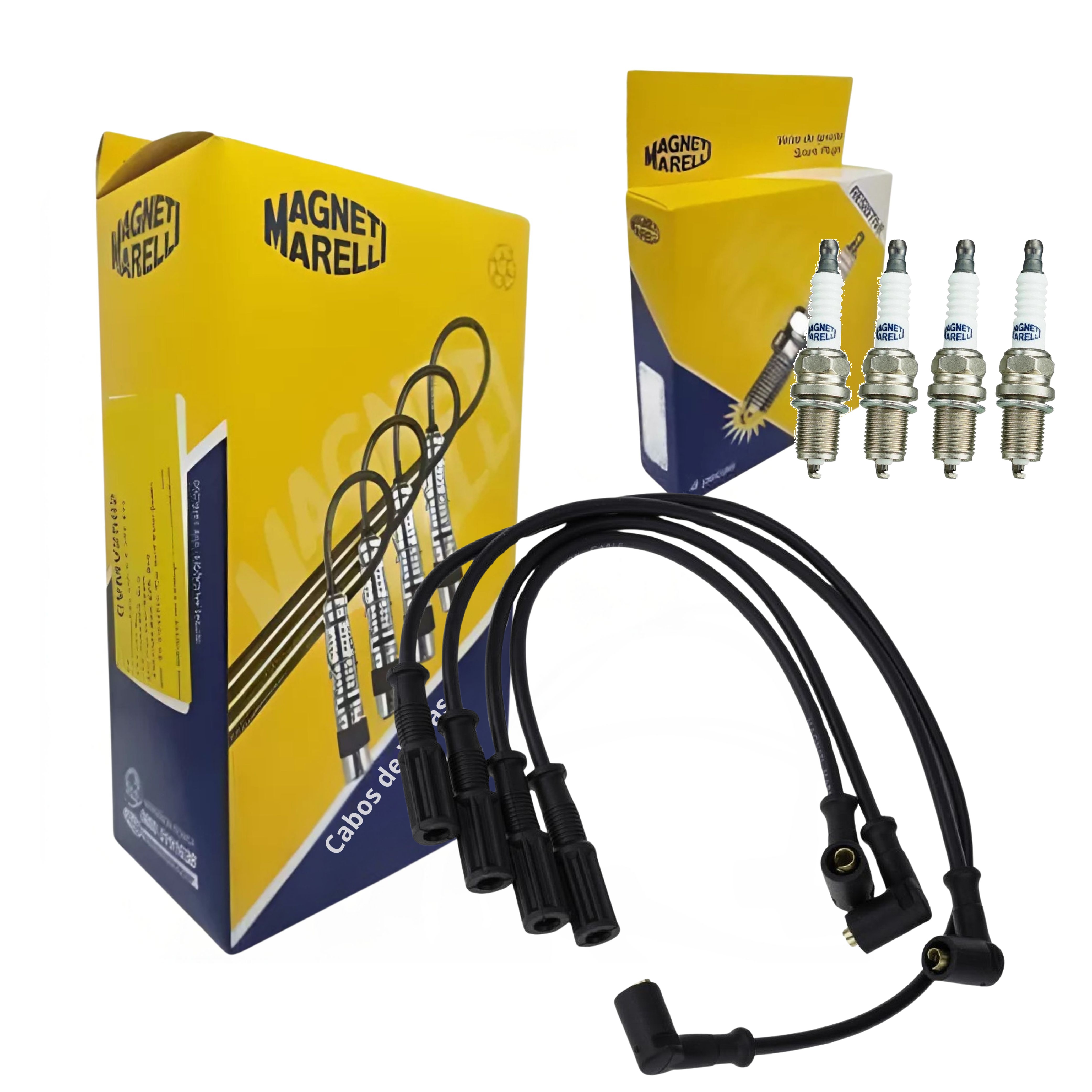 Kit Cabo e Vela de Ignição - Magneti Marelli - CVMT6002 / K7RFMM