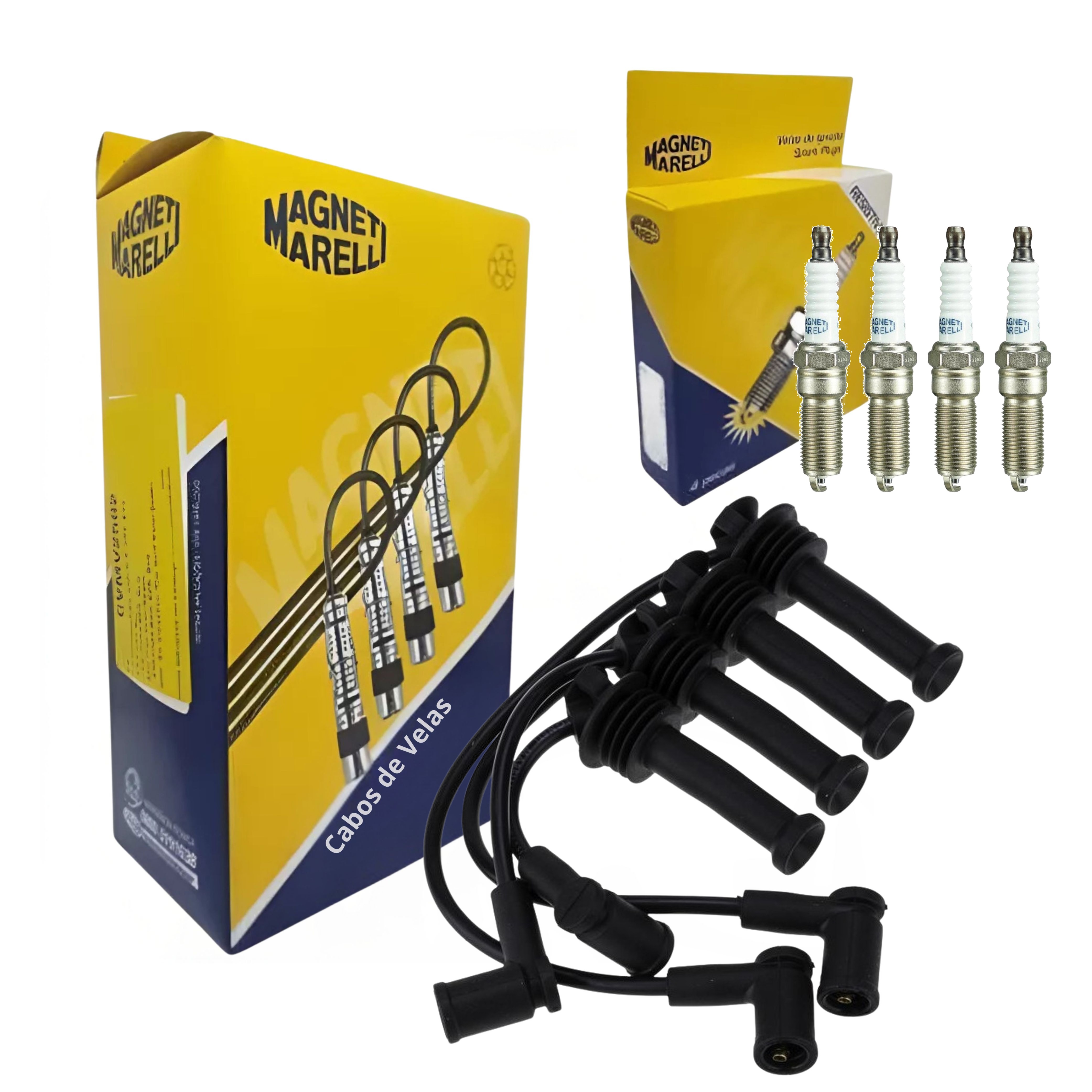 Kit Cabo e Vela de Ignição - Magneti Marelli - CVMM-F35 / QH6RTCMM-10