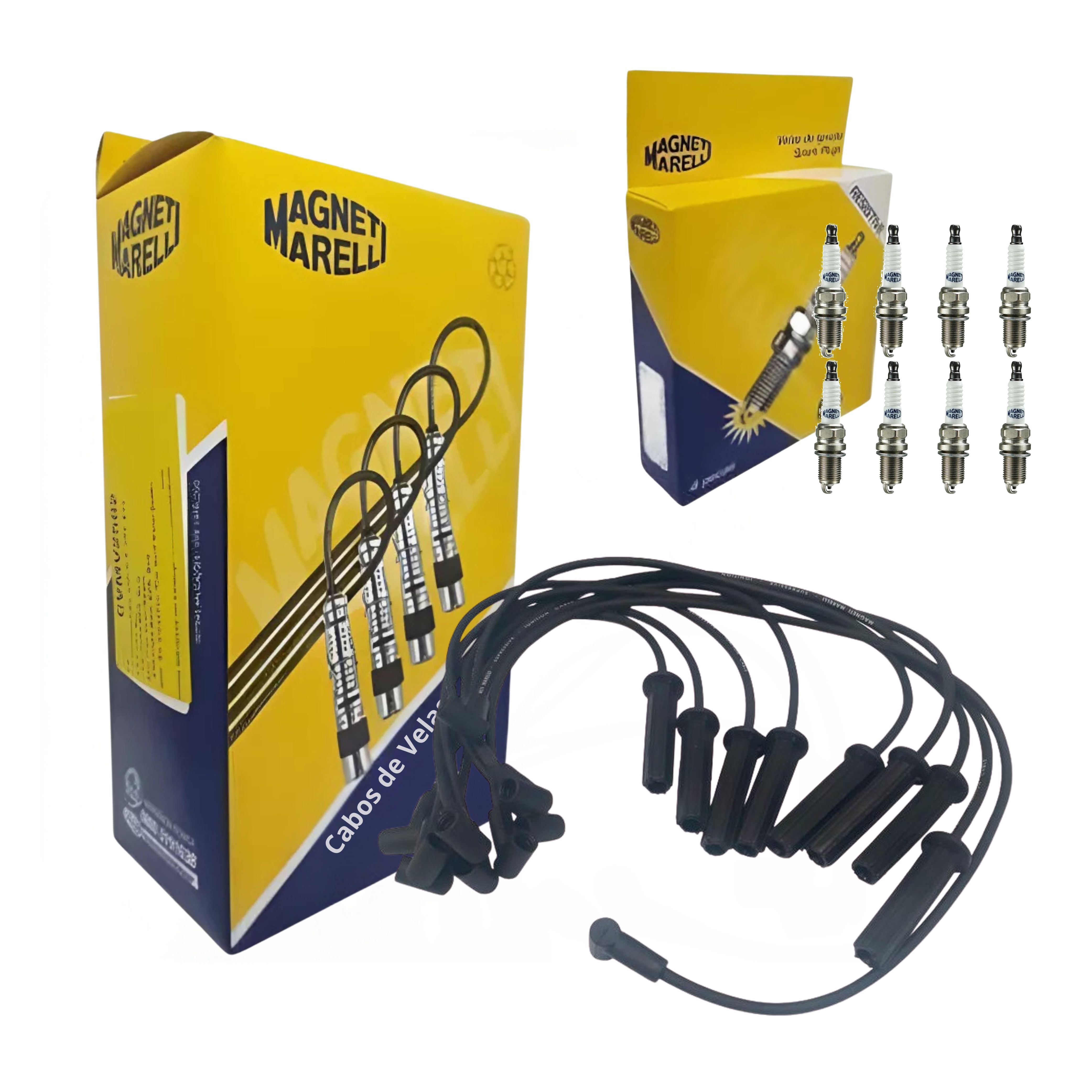 Kit Cabo e Vela de Ignição - Magneti Marelli - CVMC0202 / K5RF2MM