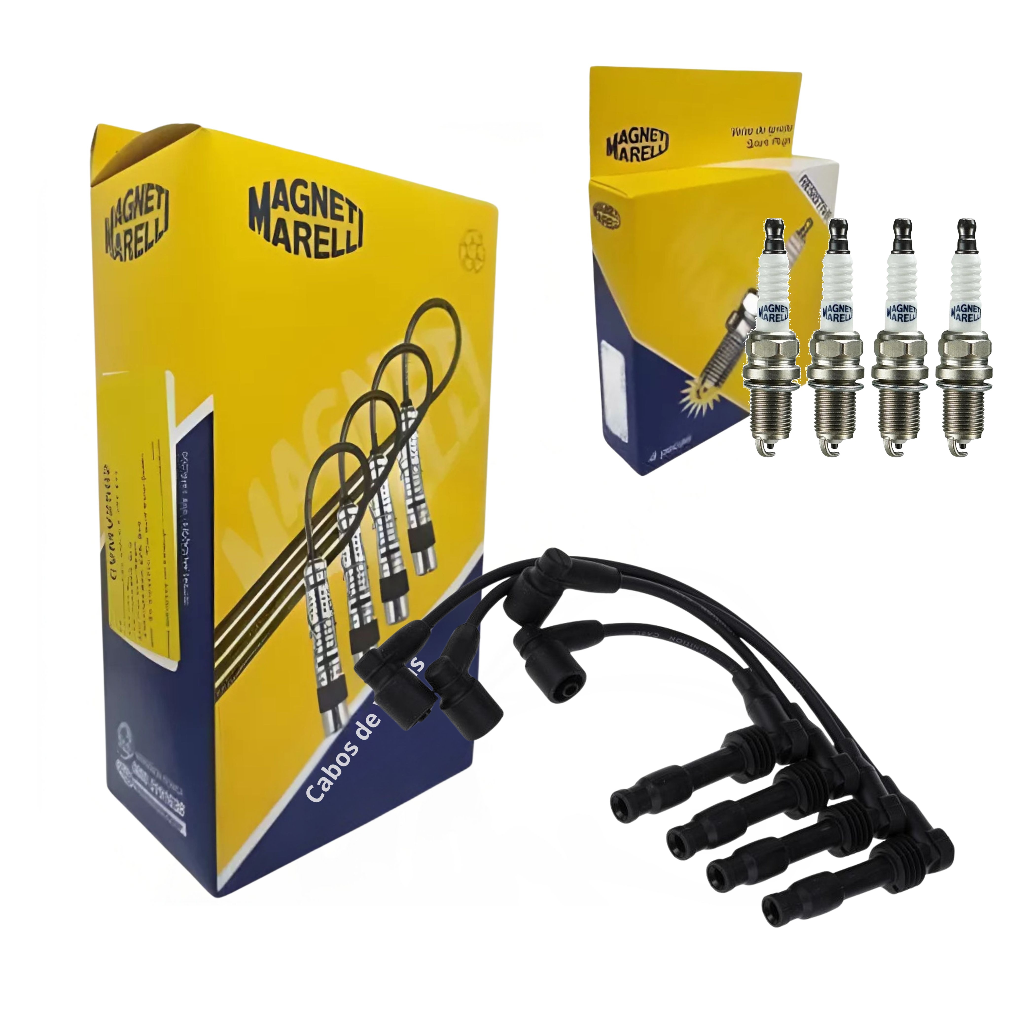 Kit Cabo e Vela de Ignição - Magneti Marelli - CVMG7802 / K5RF2MM