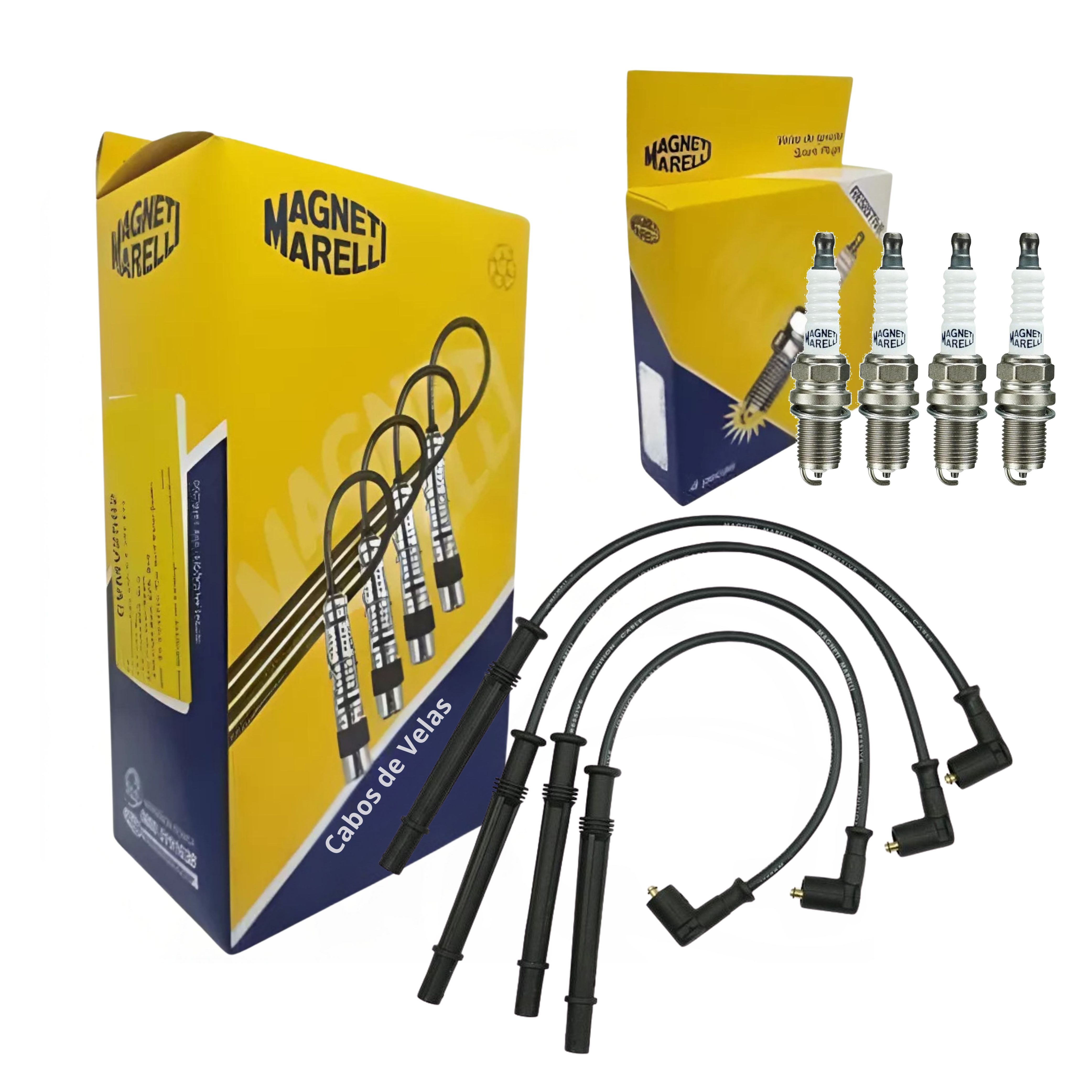 Kit Cabo e Vela de Ignição - Magneti Marelli - CVMR1602 / K6RFMM