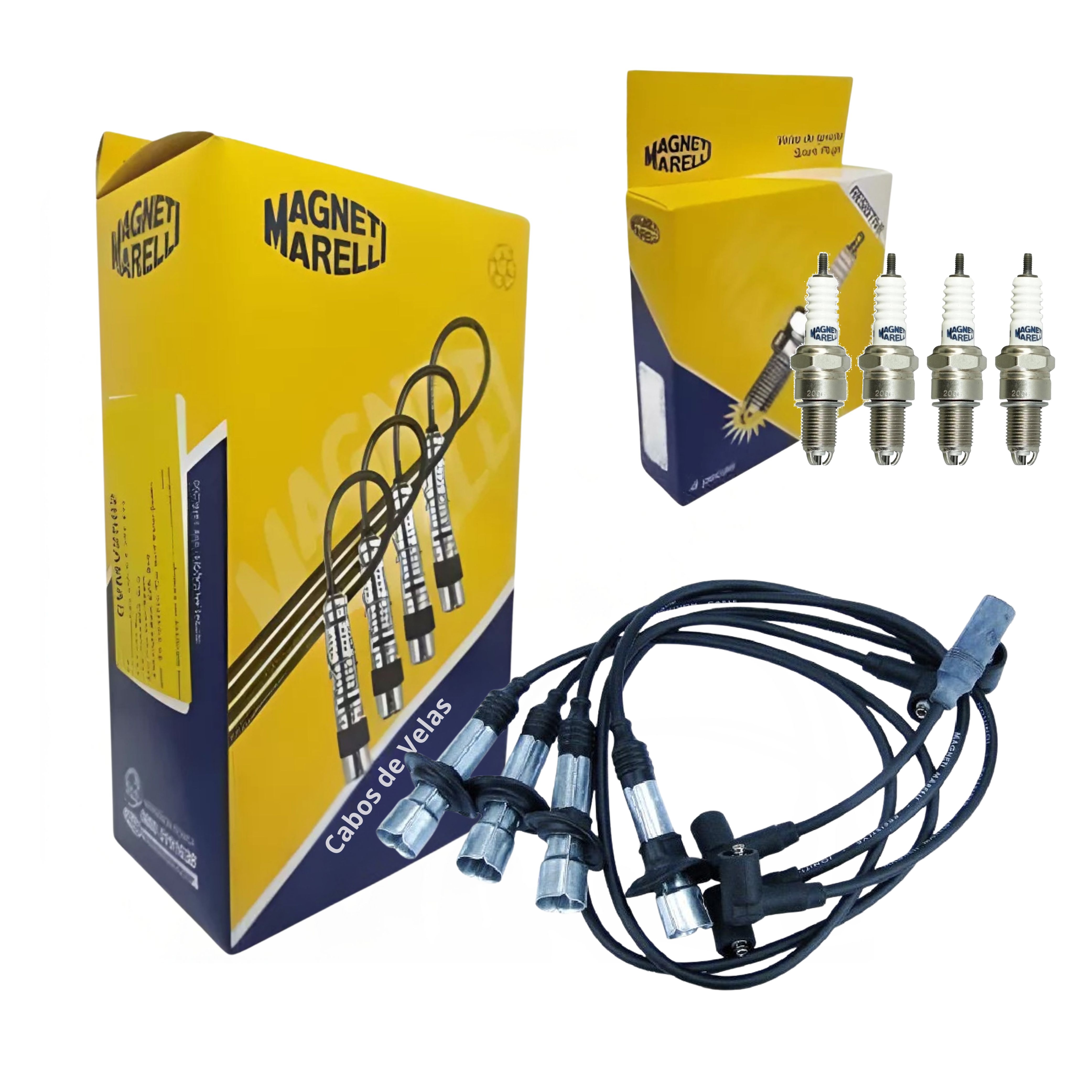 Kit Cabo e Vela de Ignição - Magneti Marelli - CVMV2302 / F5RTJYMM
