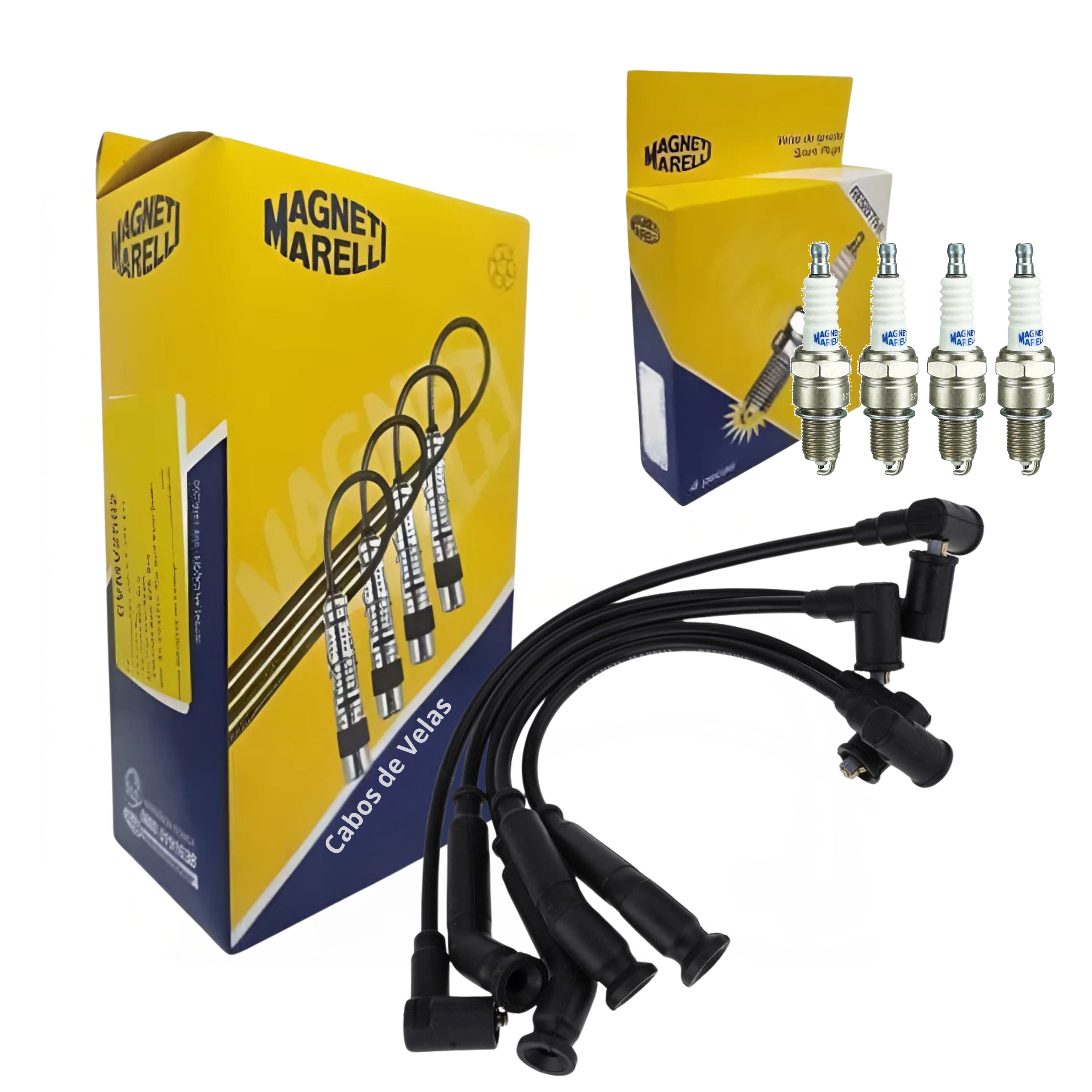 Kit Cabo e Vela de Ignição - Magneti Marelli - CVMF2802 / F6RFMM