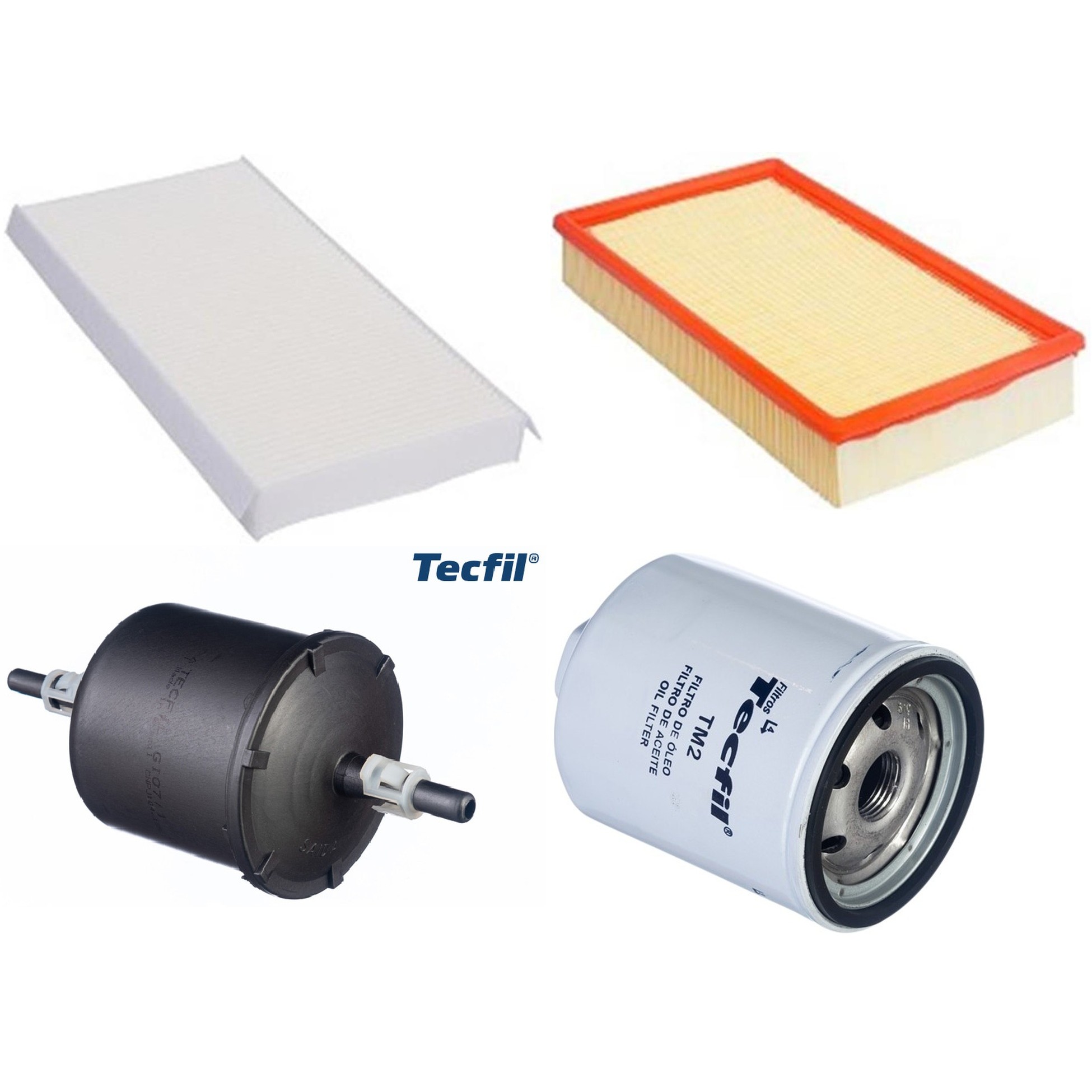 Kit Filtros de Ar do Motor, Óleo, Cabine e Combustível - Tecfil - ACP305 / ARL6091 / GI07/1 / PSL34MP-(TM2)