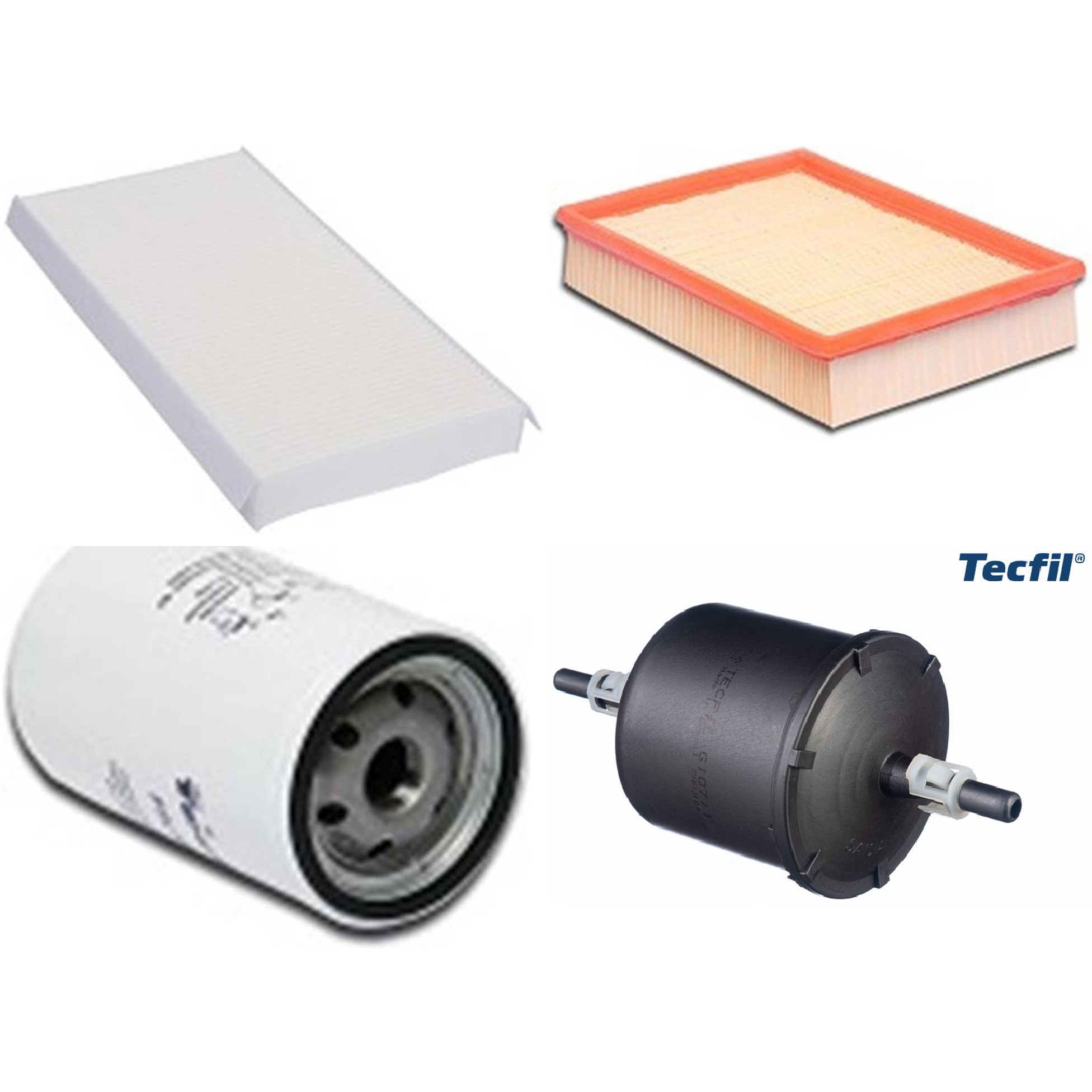 Kit Filtros de Ar do Motor, Óleo, Cabine e Combustível - Tecfil - ACP305 / ARL6090 / GI07/1 / PSL562