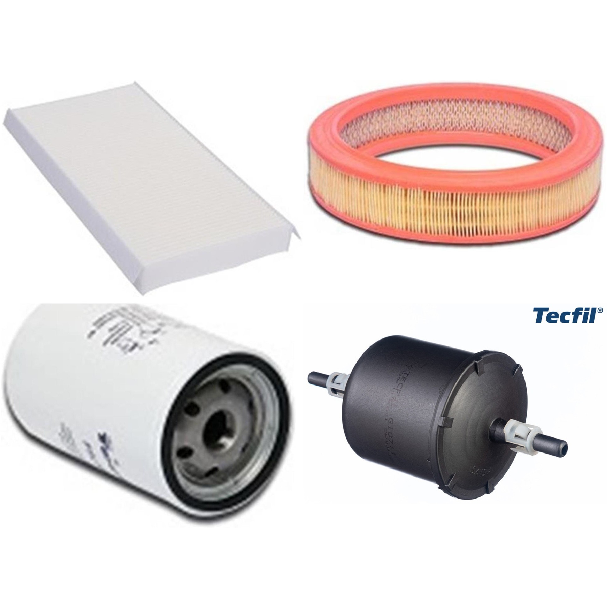 Kit Filtros de Ar do Motor, Óleo, Cabine e Combustível - Tecfil - ACP305 / AR9620 / GI07/1 / PSL562