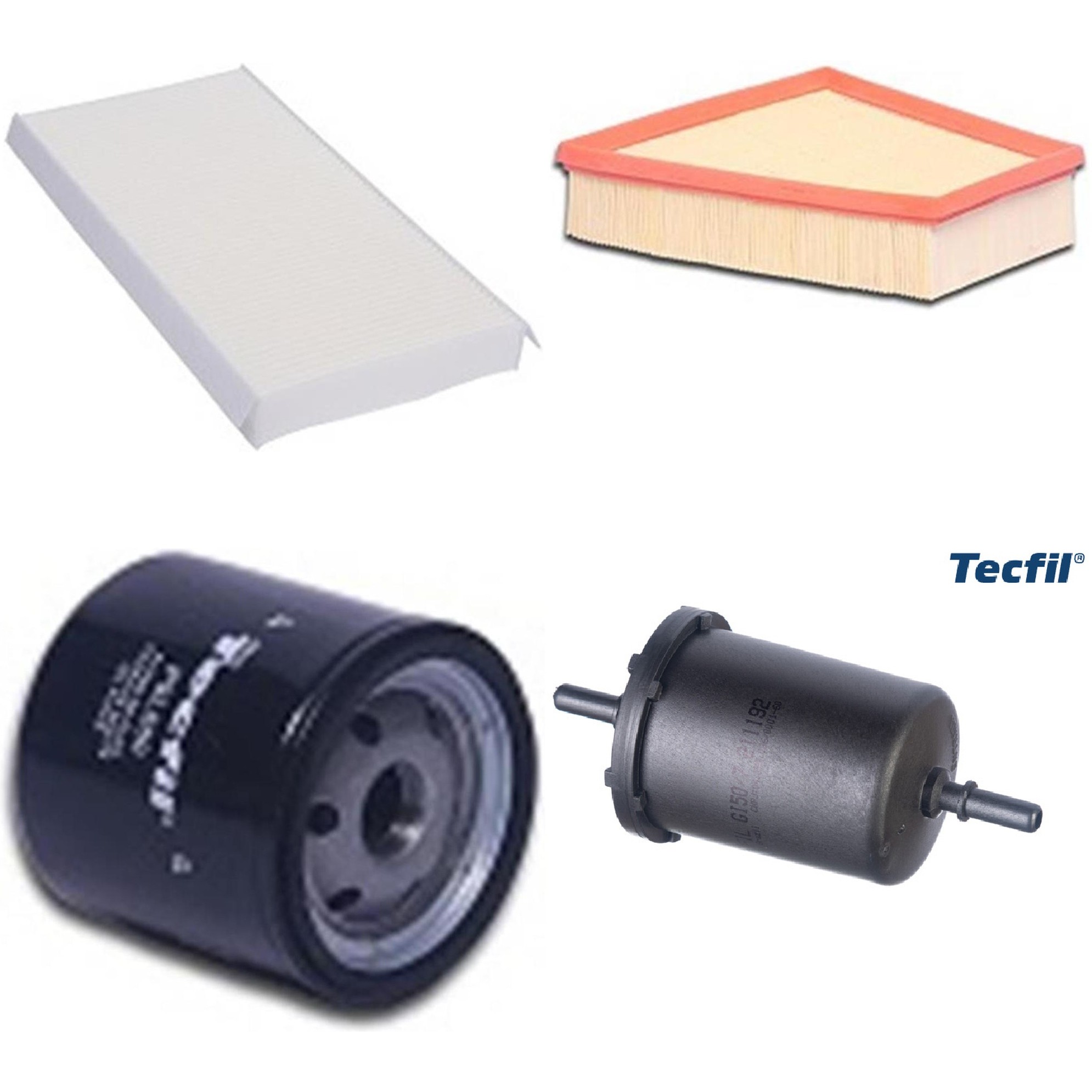 Kit Filtros de Ar do Motor, Óleo, Cabine e Combustível - Tecfil - ACP305 / ART6098 / GI50/7 / PSL560