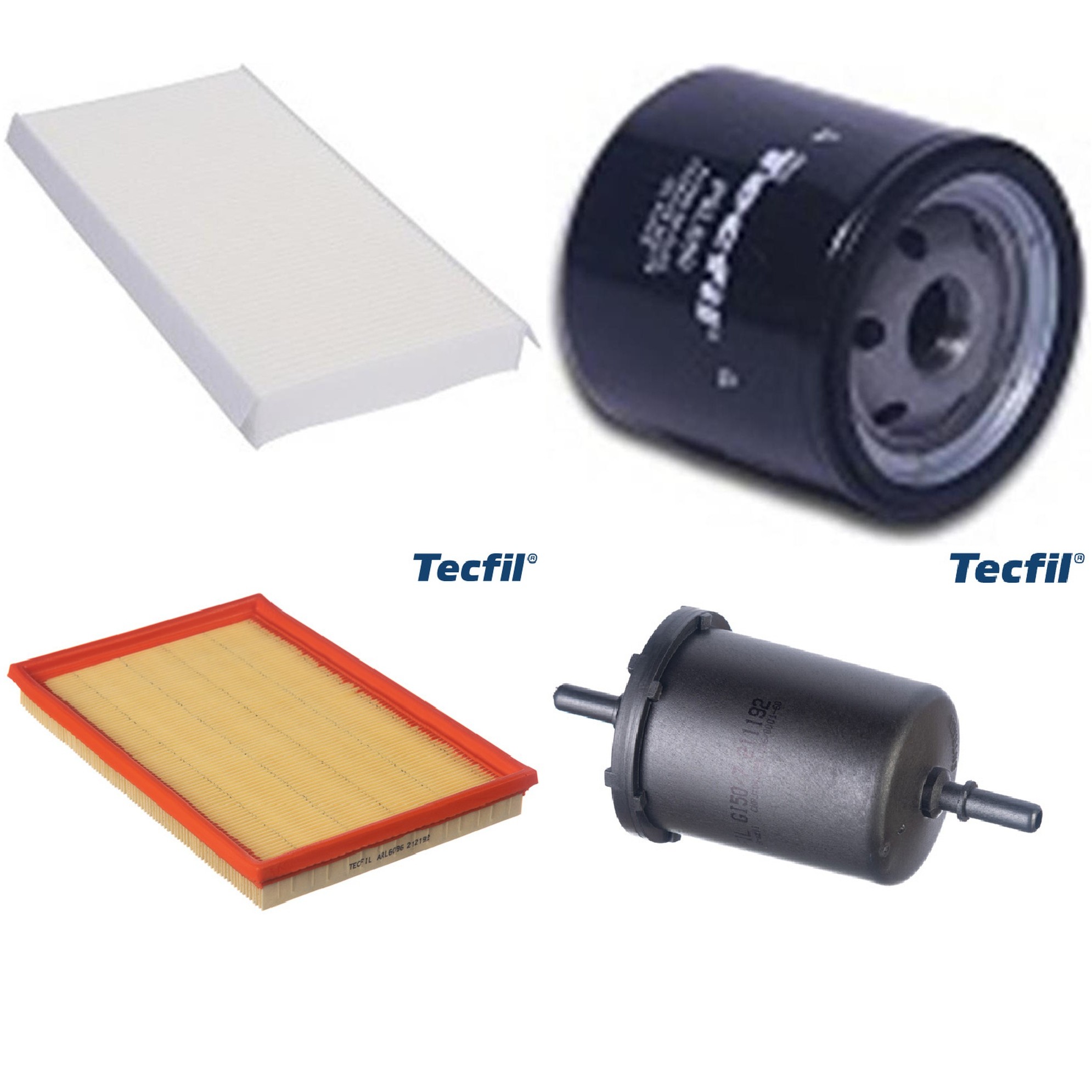 Kit Filtros de Ar do Motor, Óleo, Cabine e Combustível - Tecfil - ACP305 / ARL6096 / GI50/7 / PSL560