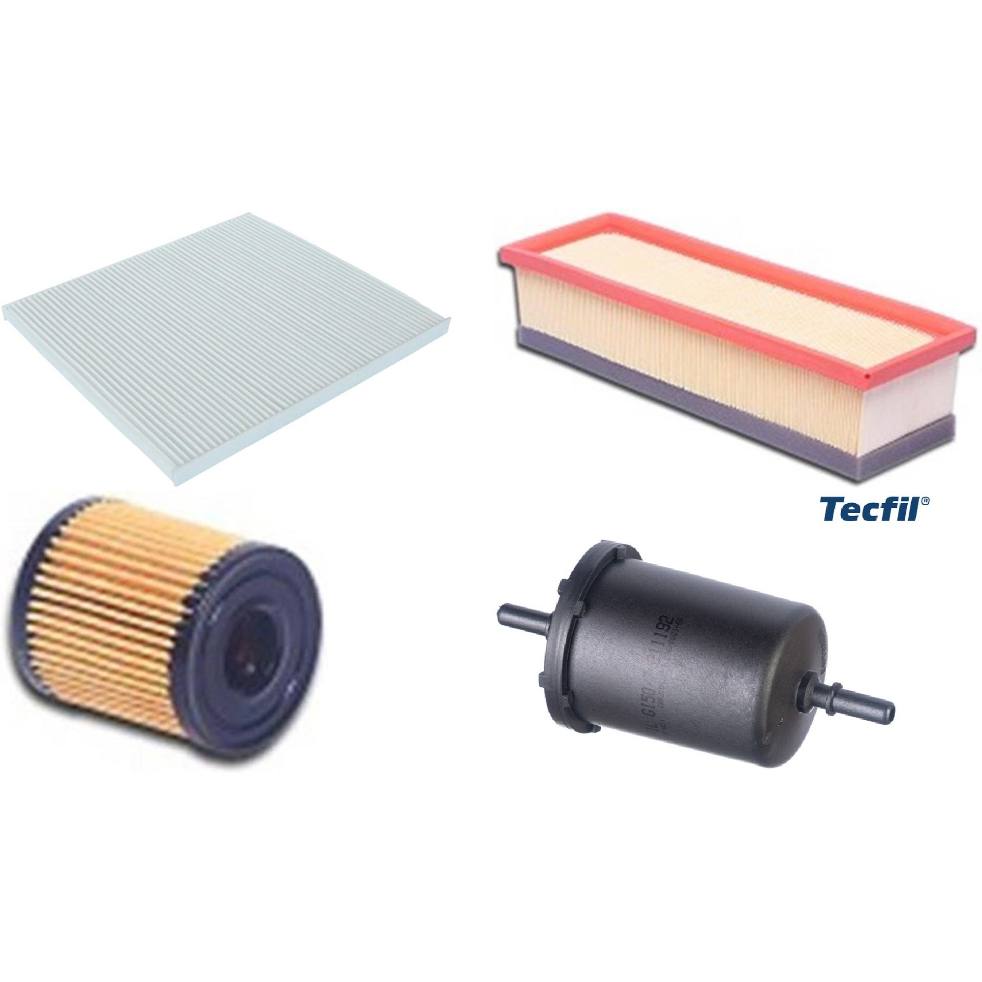 Kit Filtros de Ar do Motor, Óleo, Cabine e Combustível - Tecfil - ACP811/9 / ARL5053 / GI50/7 / PEL108