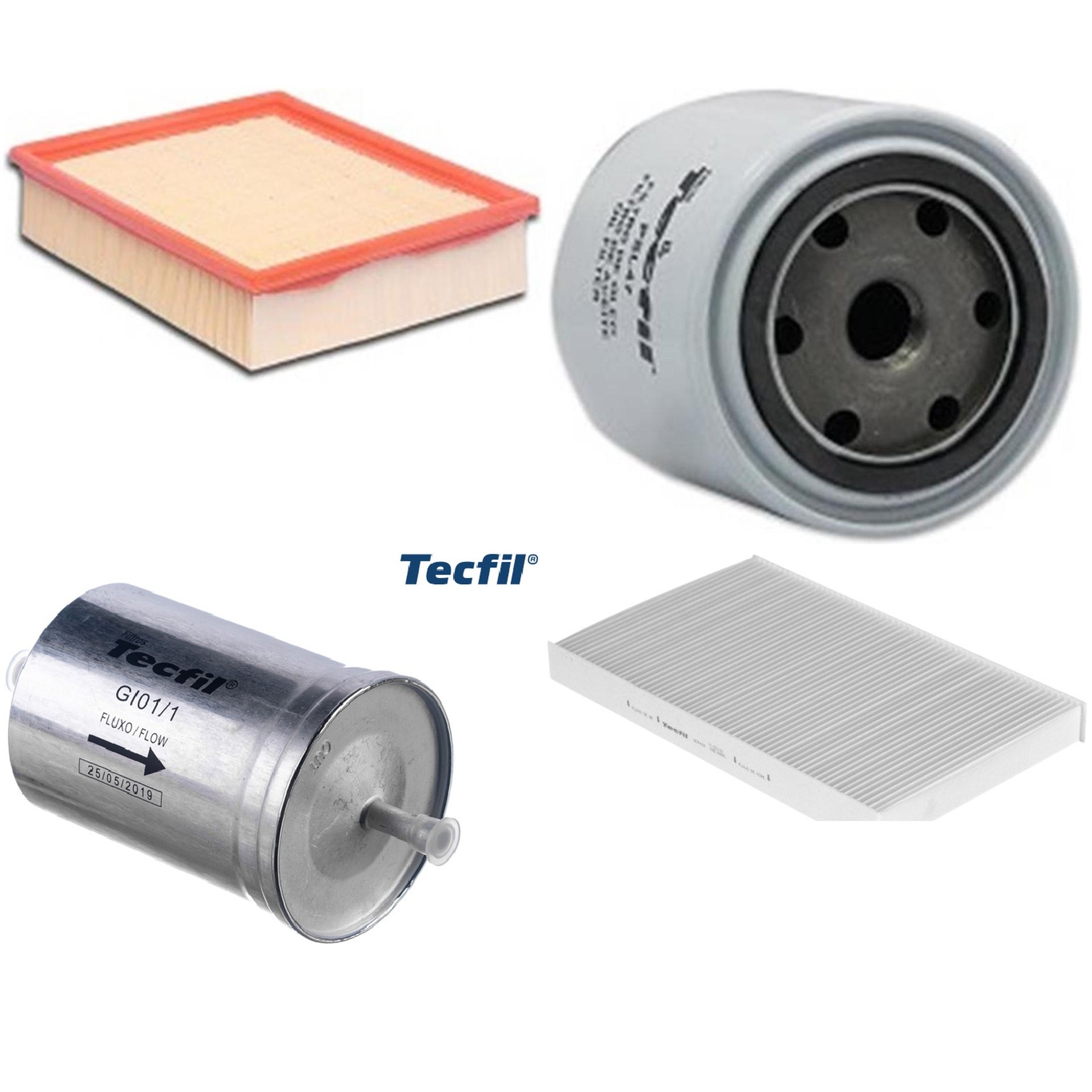 Kit Filtros de Ar do Motor, Óleo, Cabine e Combustível - Tecfil - ACP439 / ARL8837 / GI01/1 / PSL47