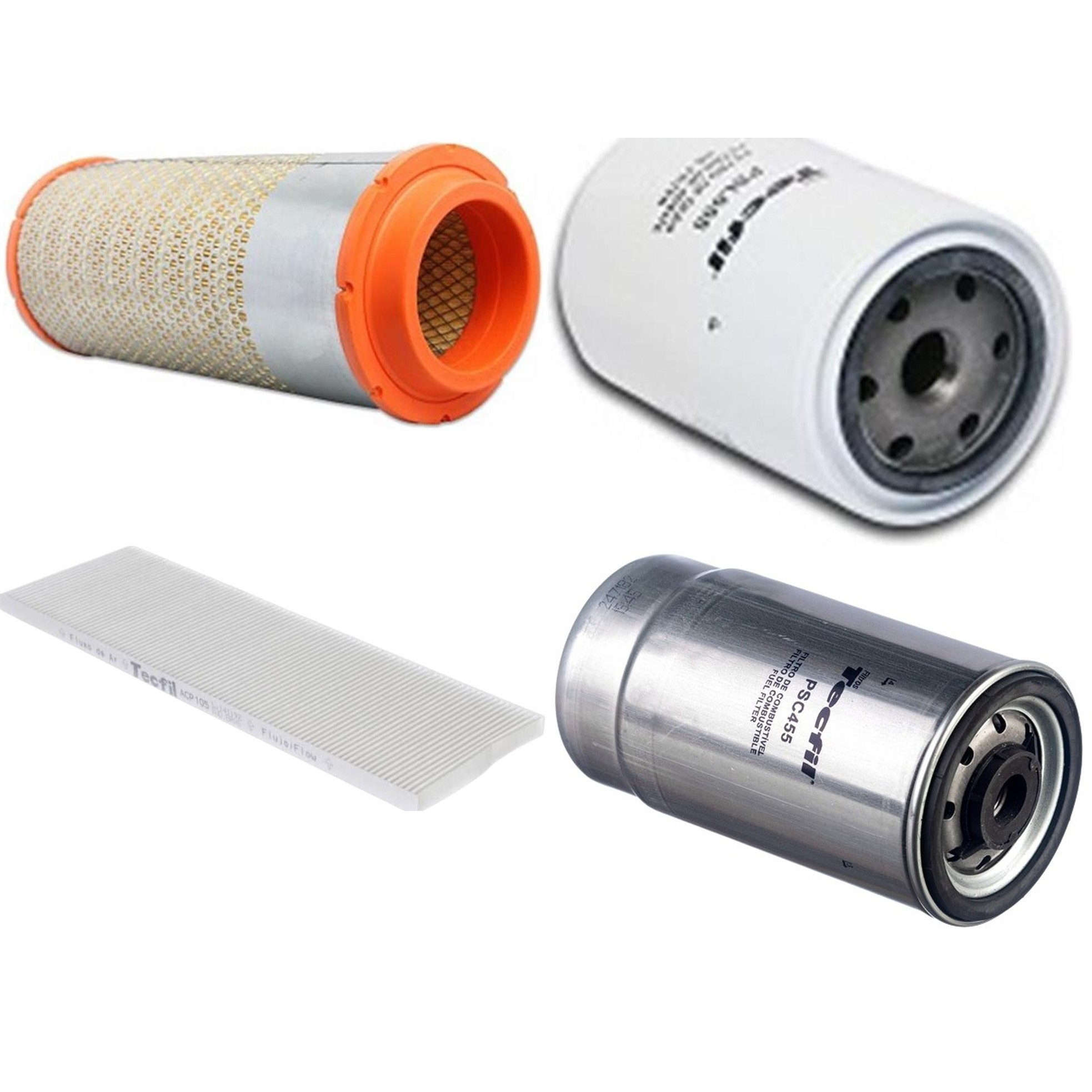 Kit Filtros de Ar do Motor, Óleo, Cabine e Combustível - Tecfil - ACP105 / ARS8236 / PSC455 / PSL655