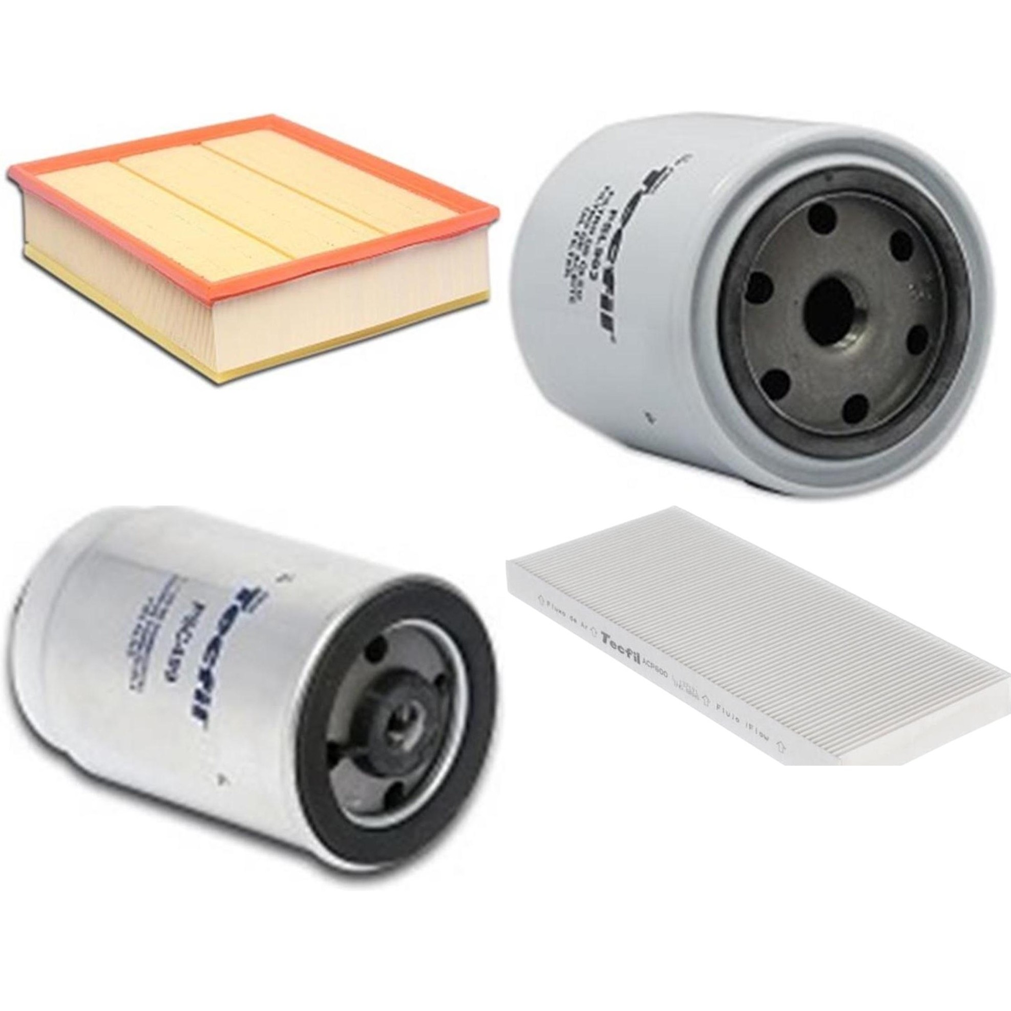Kit Filtros de Ar do Motor, Óleo, Cabine e Combustível - Tecfil - ACP600 / ARL5310 / PSC499 / PSL902
