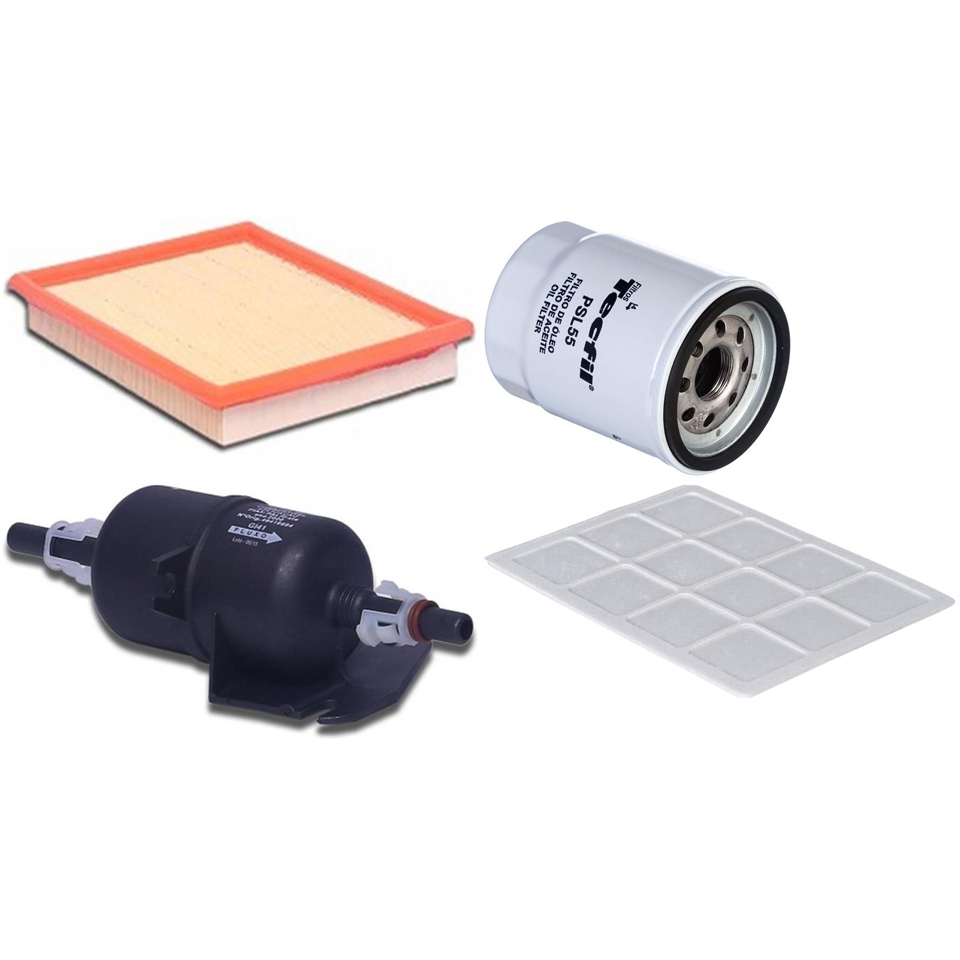 Kit Filtros de Ar do Motor, Óleo, Cabine e Combustível - Tecfil - ACP101 / ARL4150 / GI41 / PSL55