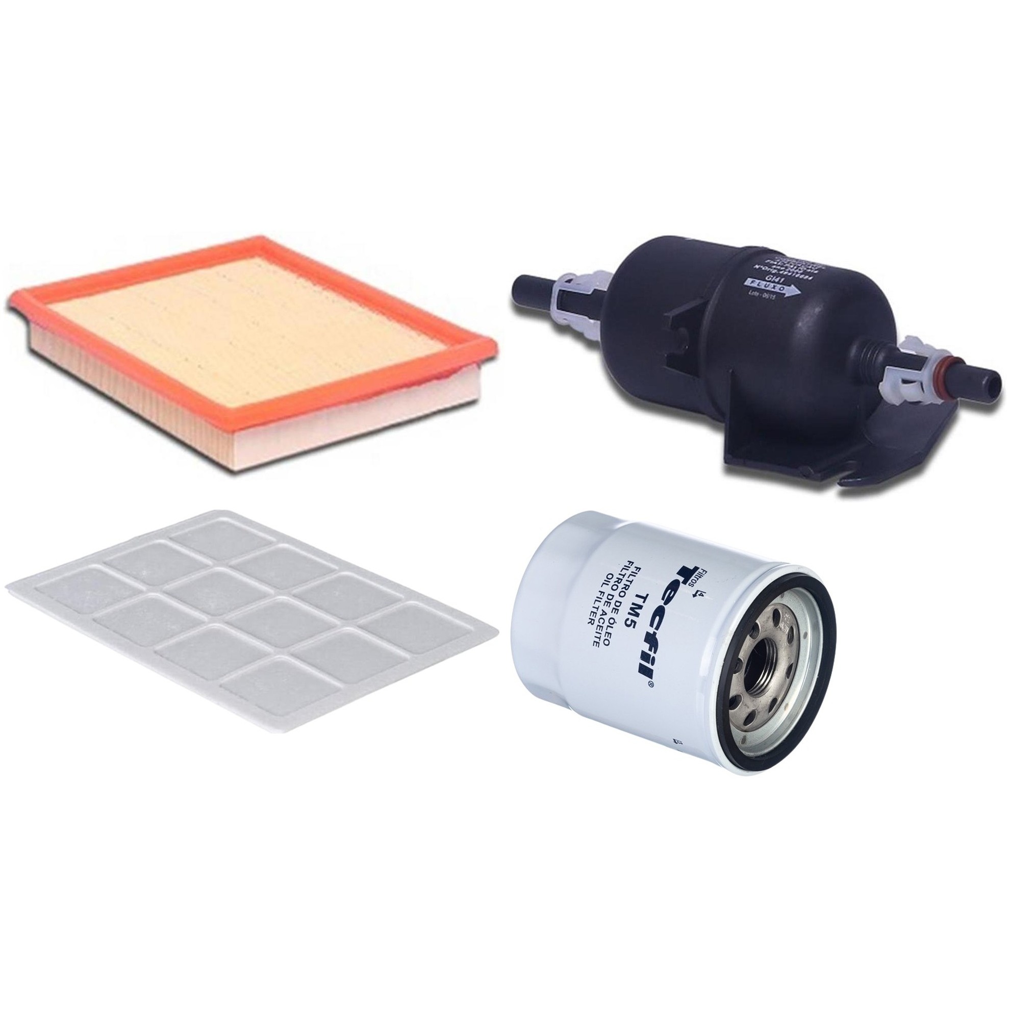 Kit Filtros de Ar do Motor, Óleo, Cabine e Combustível - Tecfil - ACP101 / ARL4150 / GI41 / PSL55M-(TM5)