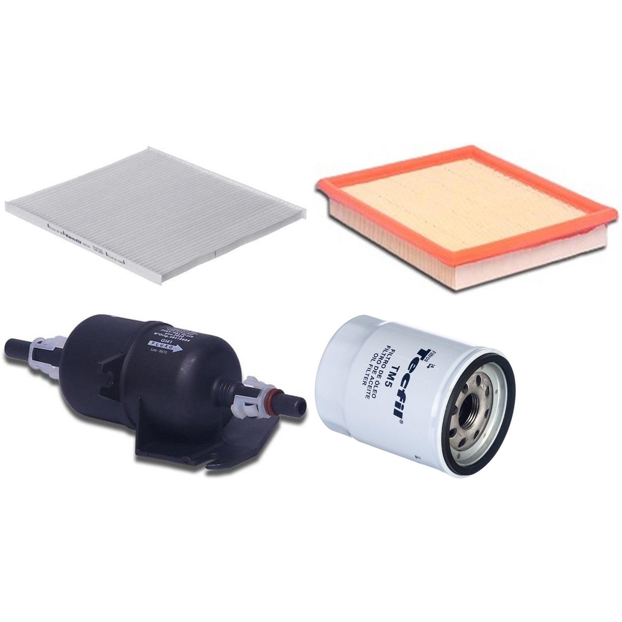 Kit Filtros de Ar do Motor, Óleo, Cabine e Combustível - Tecfil - ACP100 / ARL4150 / GI41 / PSL55M-(TM5)