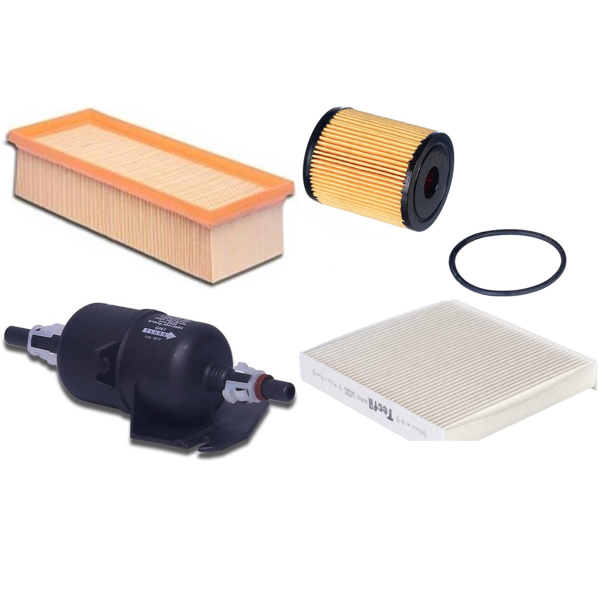 Kit Filtros de Ar do Motor, Óleo, Cabine e Combustível - Tecfil - ACP906 / ARL4152 / GI41 / PEL119