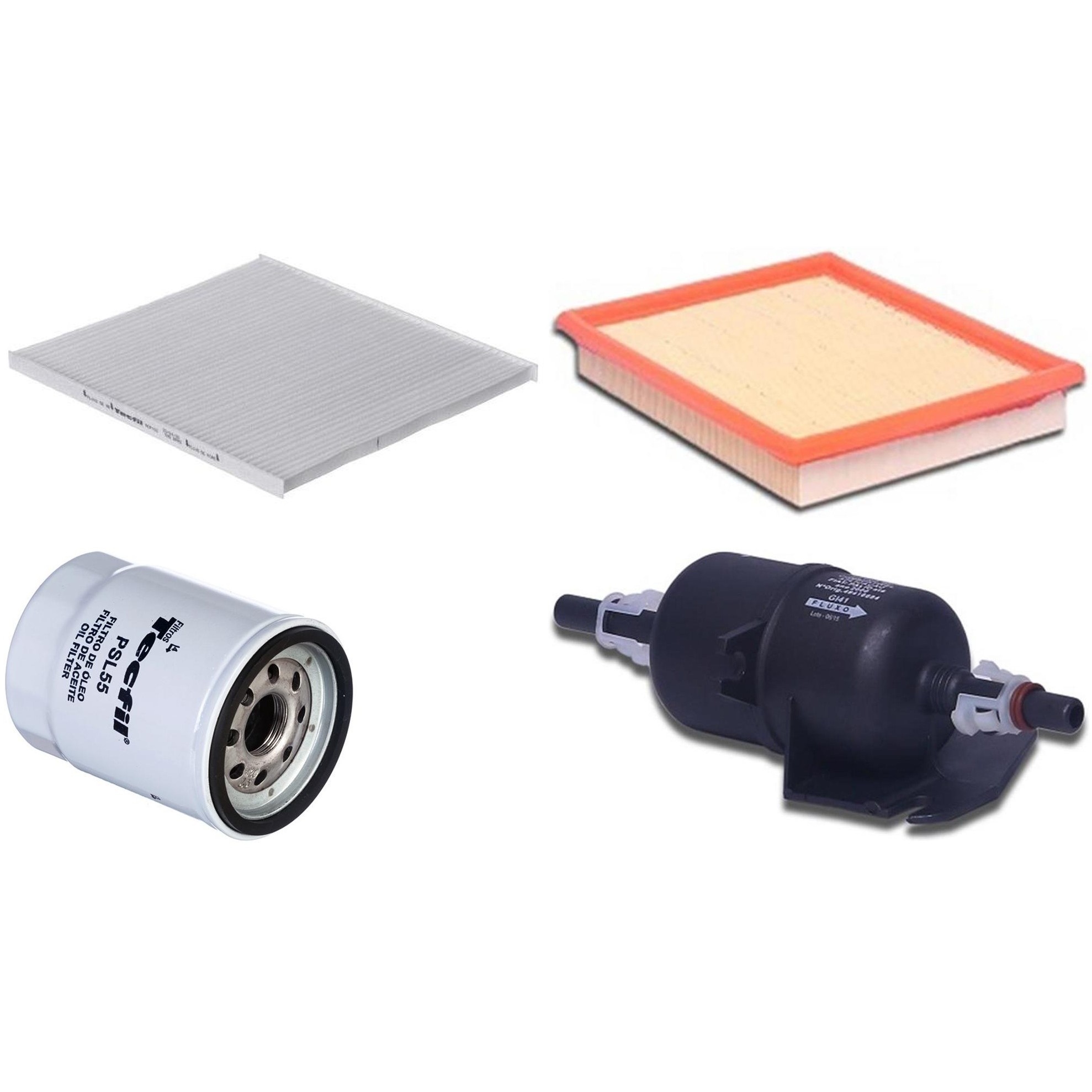 Kit Filtros de Ar do Motor, Óleo, Cabine e Combustível - Tecfil - ACP100 / ARL4150 / GI41 / PSL55