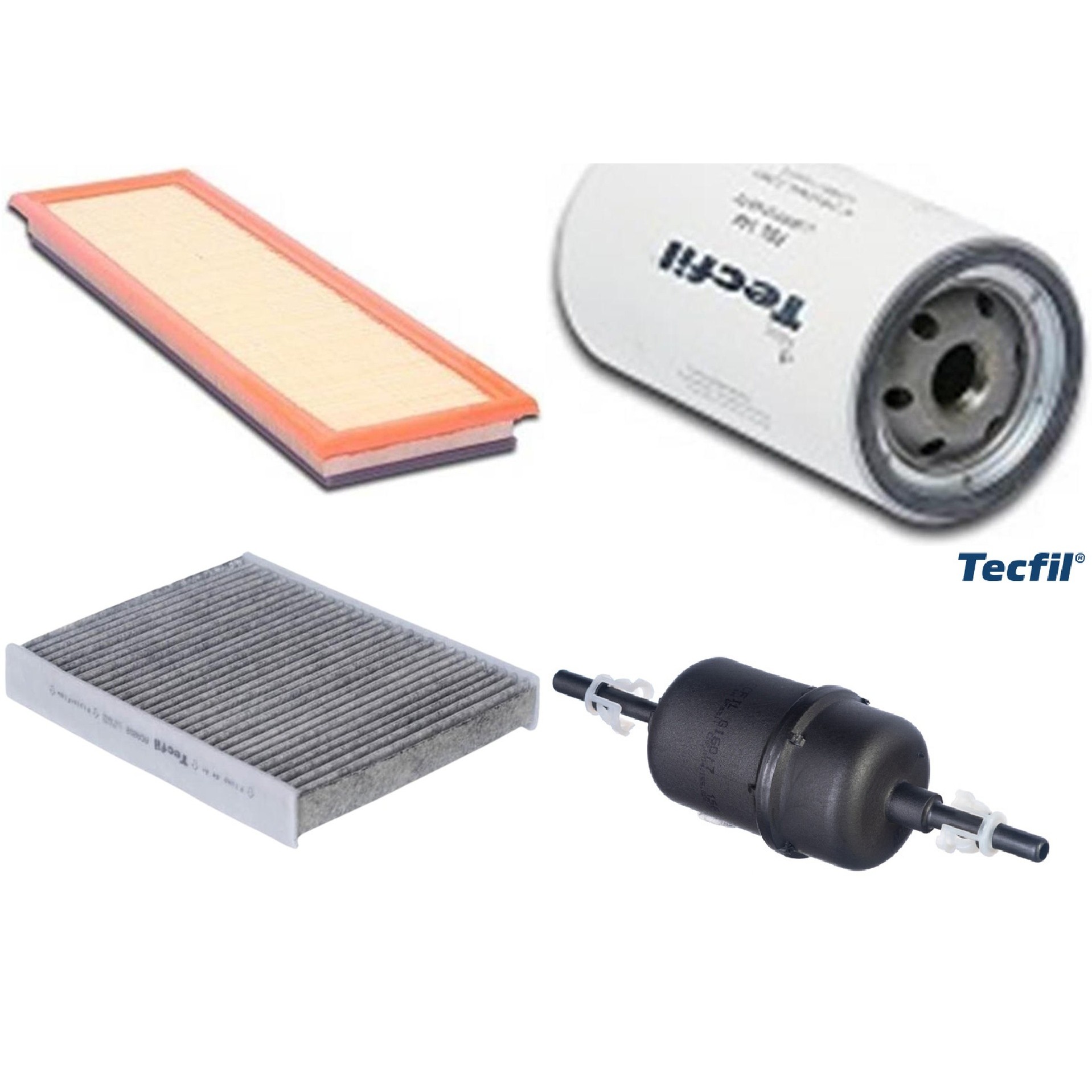 Kit Filtros de Ar do Motor, Óleo, Cabine e Combustível - Tecfil - ACA202 / ARL9608 / GI60/7 / PSL144