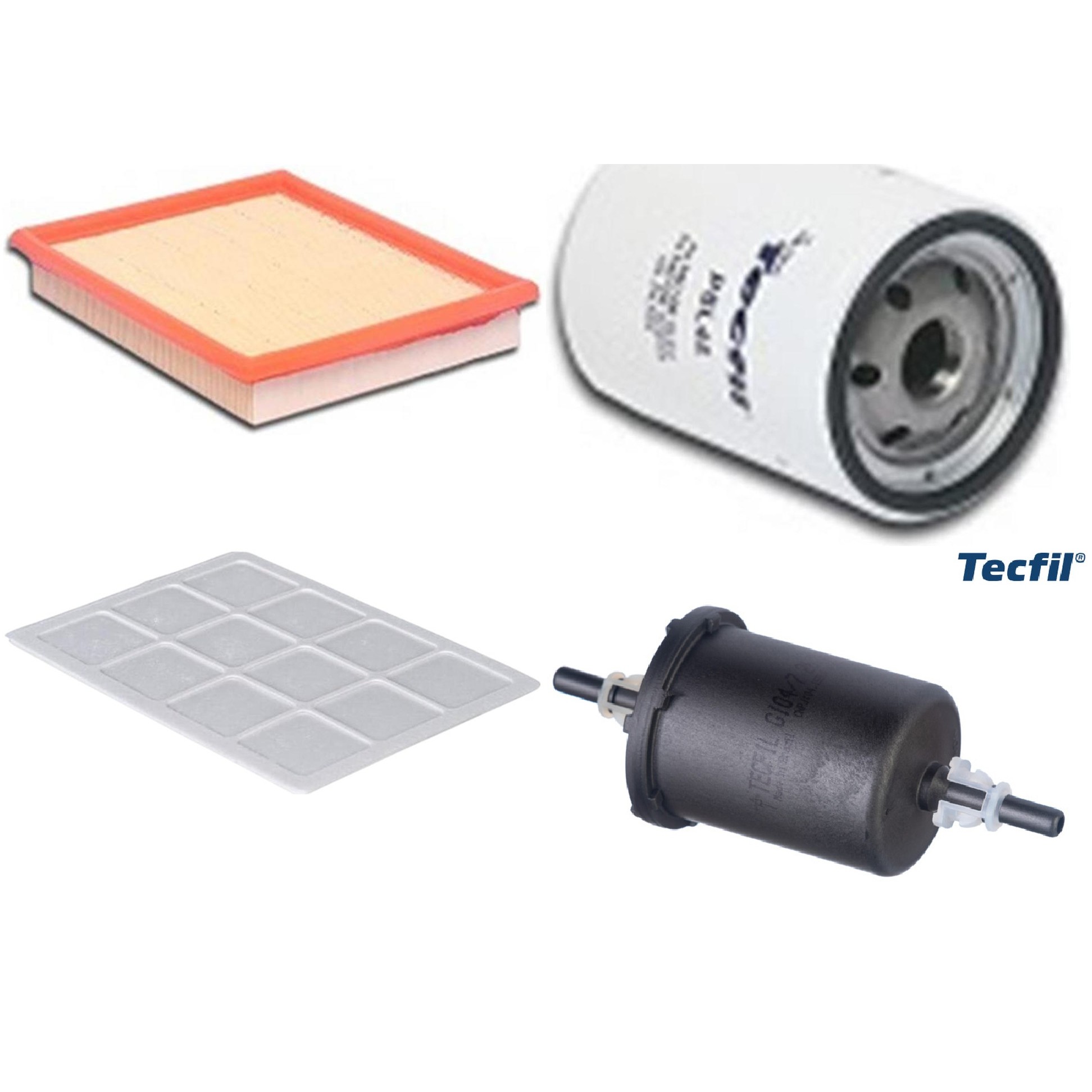 Kit Filtros de Ar do Motor, Óleo, Cabine e Combustível - Tecfil - ACP101 / ARL4150 / GI04/7 / PSL45