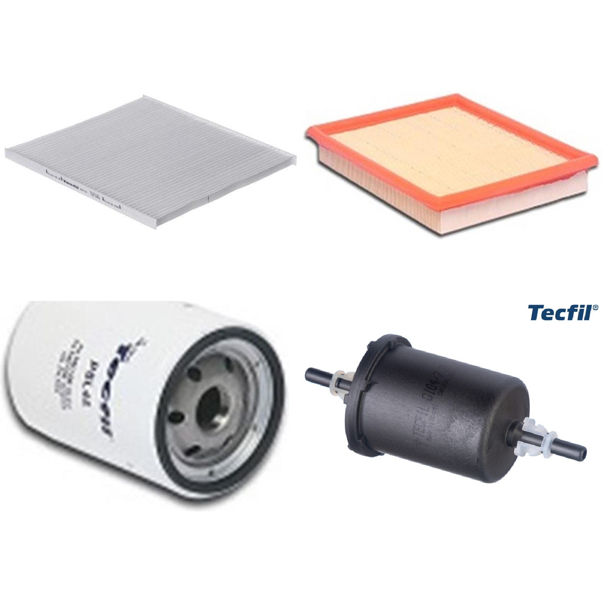 Kit Filtros de Ar do Motor, Óleo, Cabine e Combustível - Tecfil - ACP100 / ARL4150 / GI04/7 / PSL45