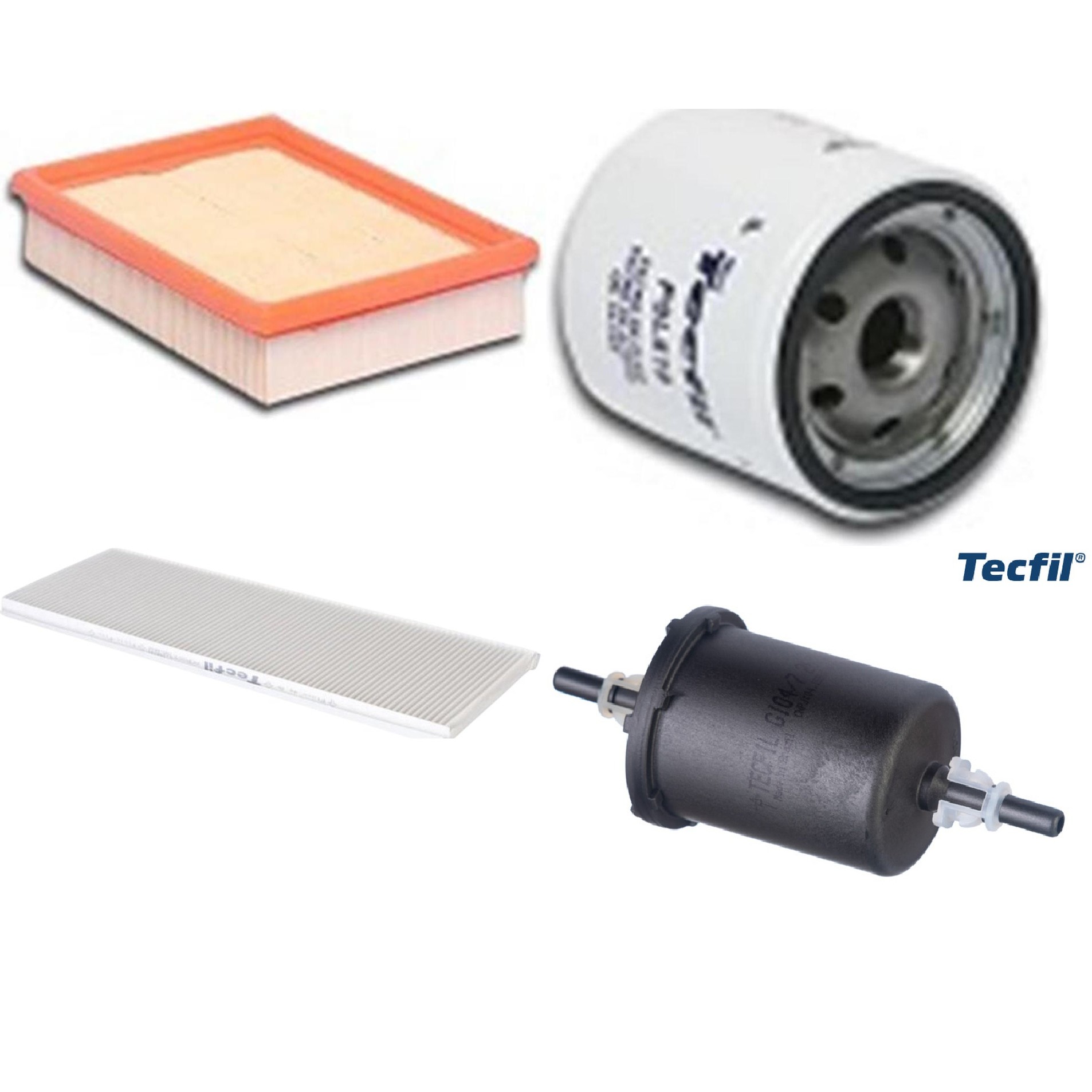 Kit Filtros de Ar do Motor, Óleo, Cabine e Combustível - Tecfil - ACP003 / ARL8834 / GI04/7 / PSL619