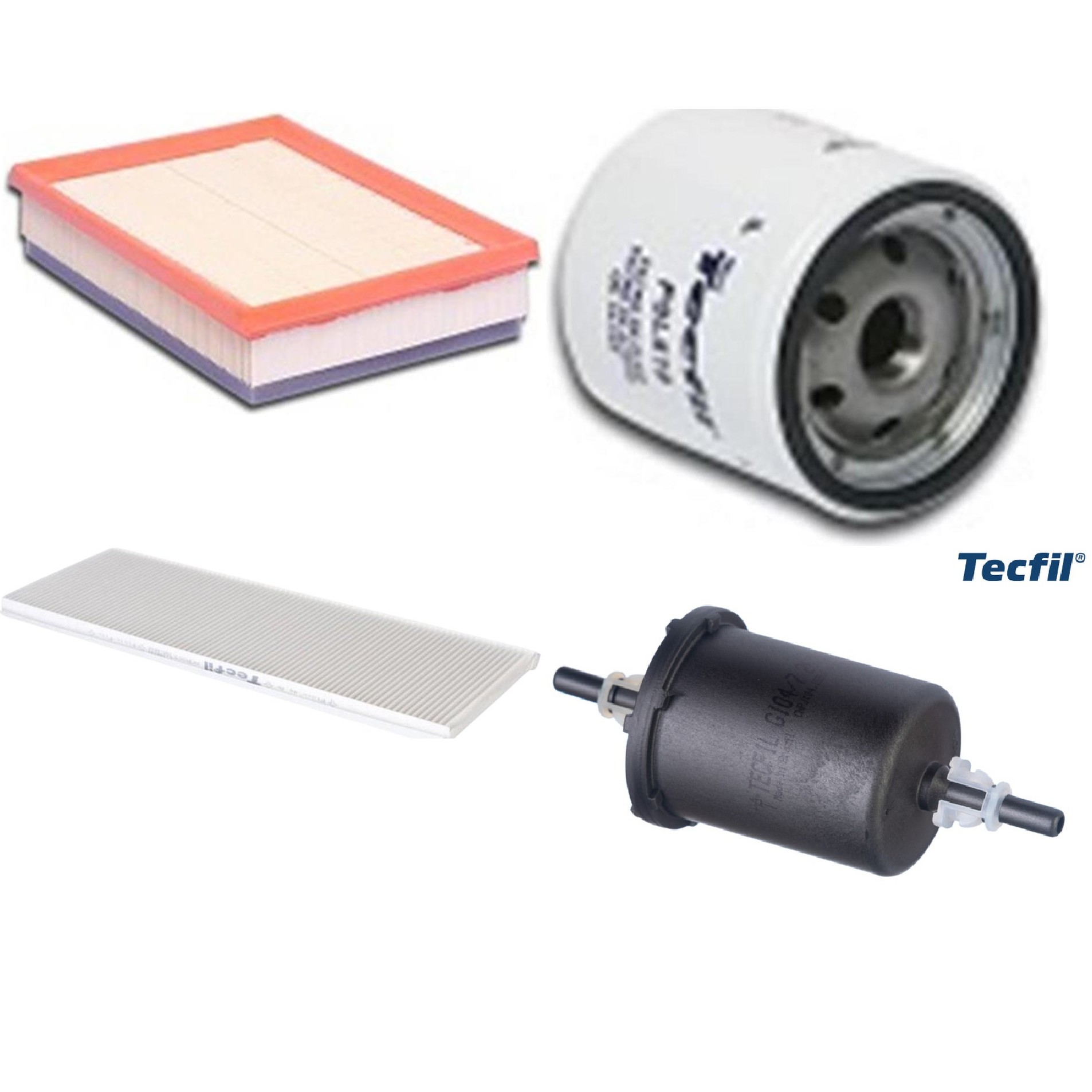 Kit Filtros de Ar do Motor, Óleo, Cabine e Combustível - Tecfil - ACP003 / ARL8830 / GI04/7 / PSL619