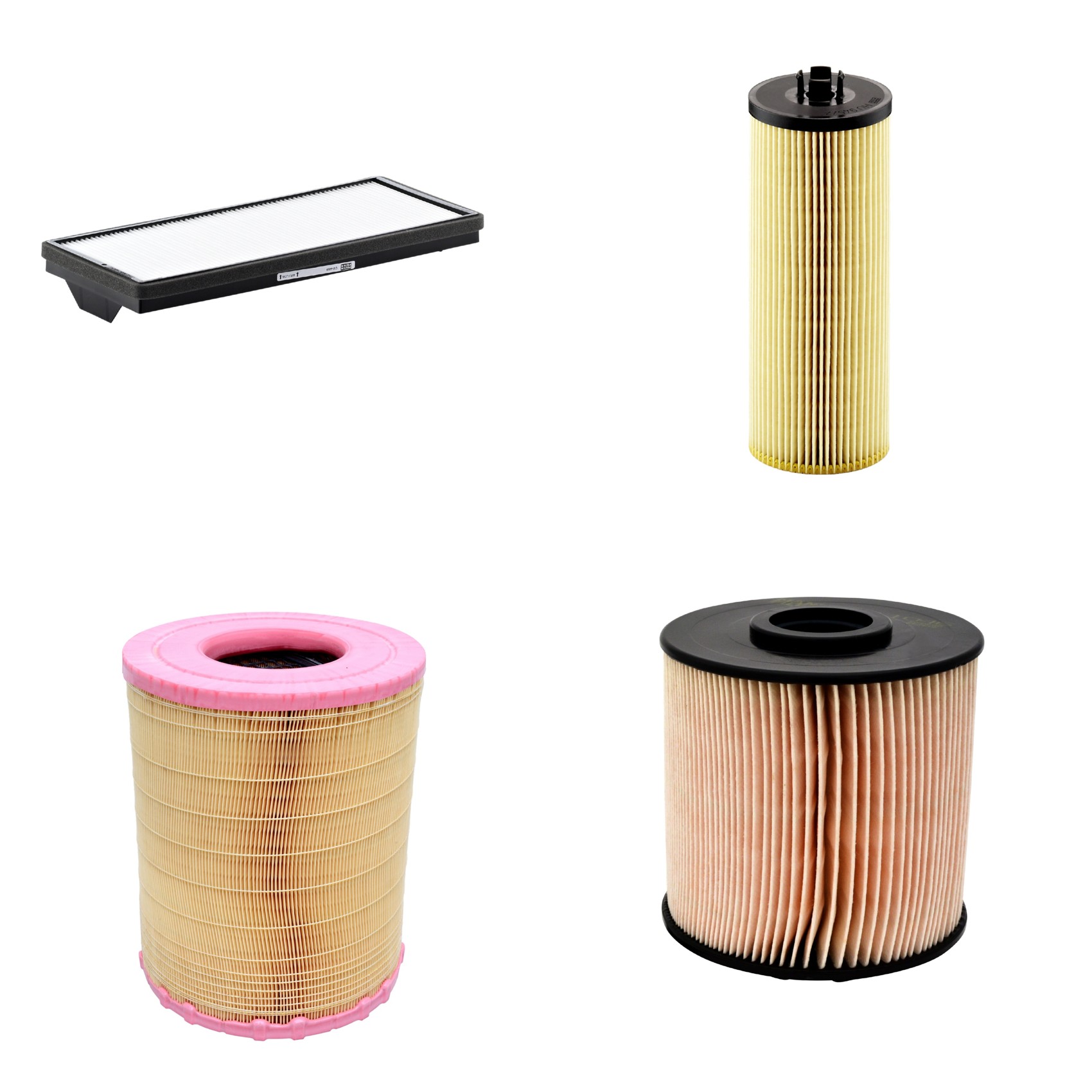 Kit Filtros de Ar Combustível Cabine Ar Condicionado Óleo - Mann-Filter - C281012 - CU4469 - HU945/2x - PU1046x