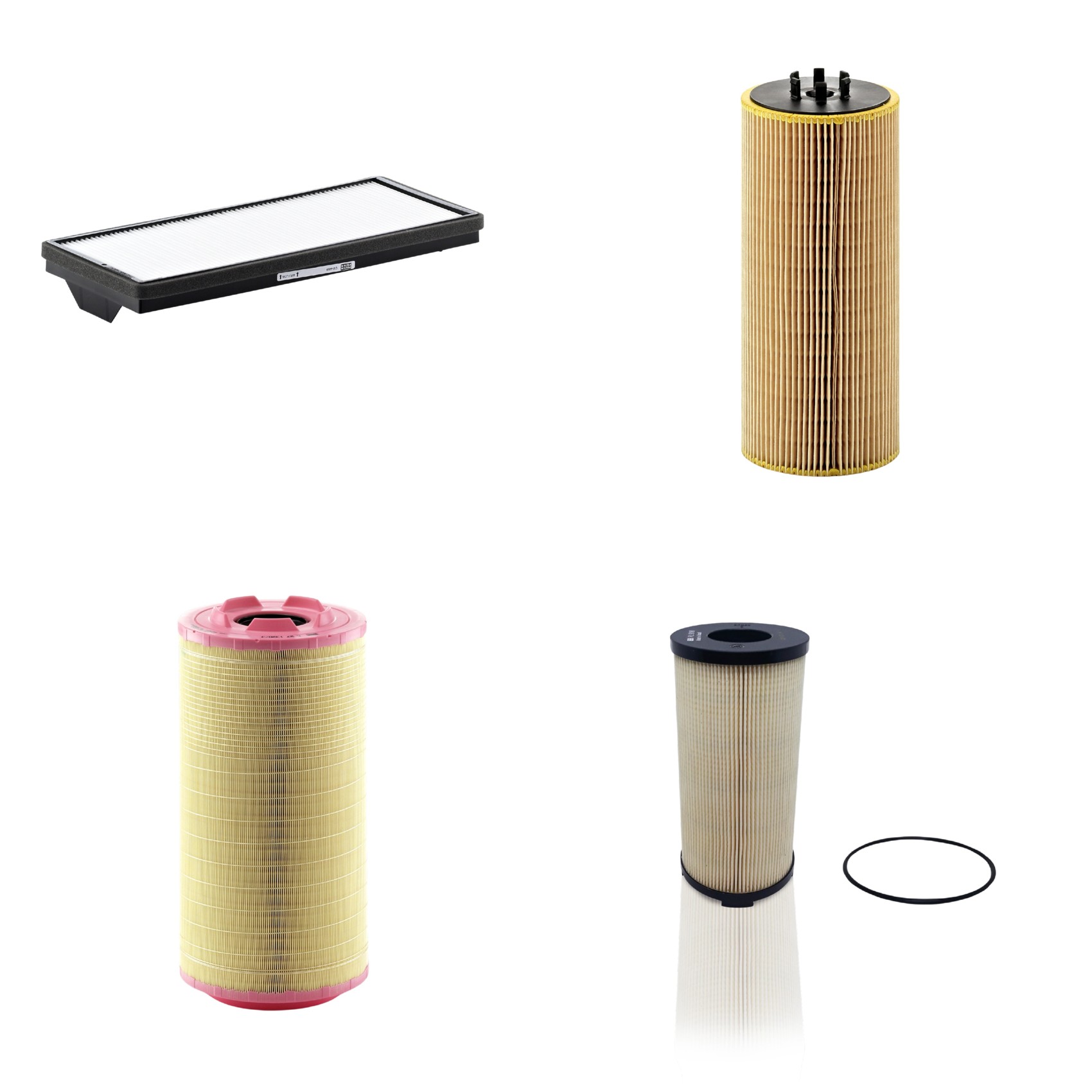 Kit Filtros de Ar Combustível Cabine Ar Condicionado Óleo - Mann-Filter - C271320/3 - CU4469 - HU12110x - PU9198x