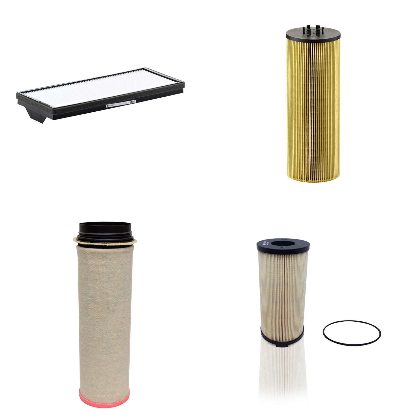 Kit Filtros de Ar Combustível Cabine Ar Condicionado Óleo - Mann-Filter - CF1651 - CU4469 - HU12140x - PU9198x
