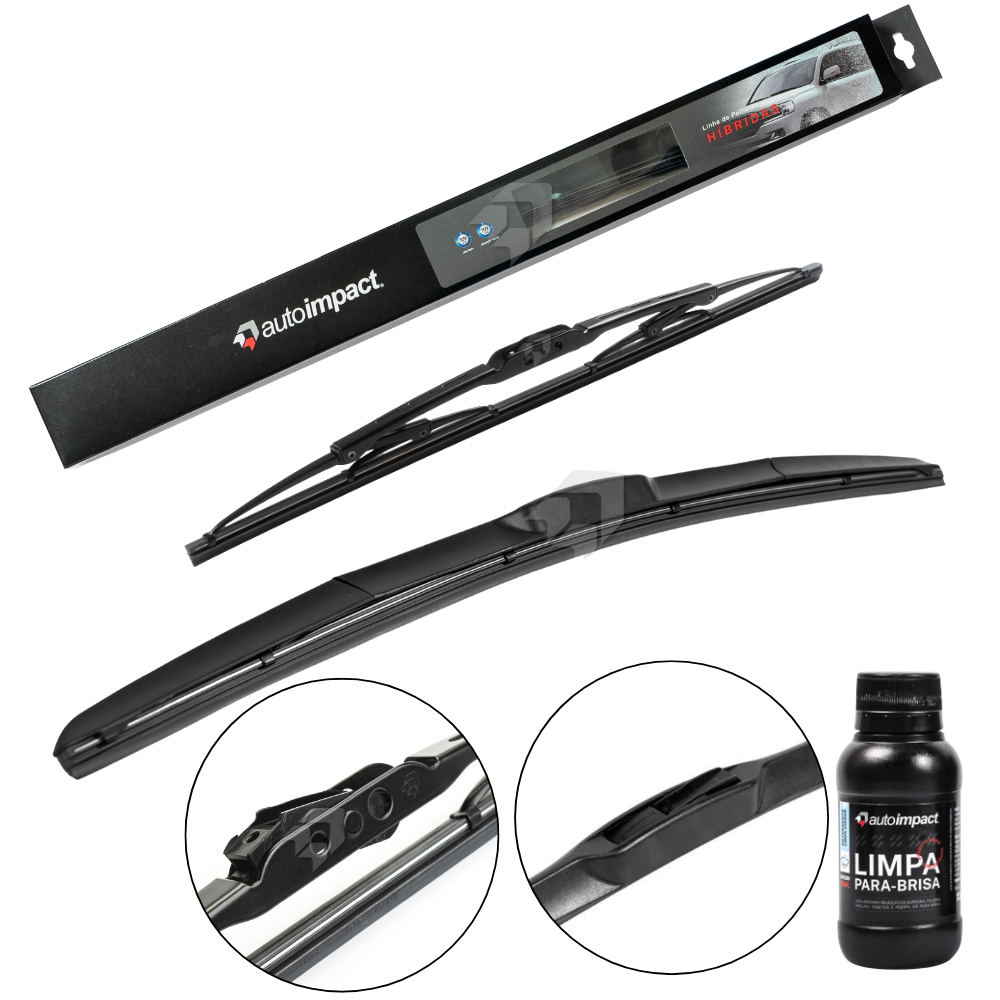 Kit de Palhetas do Limpador do Parabrisa e Traseira - Autoimpact - HI17 / PU13