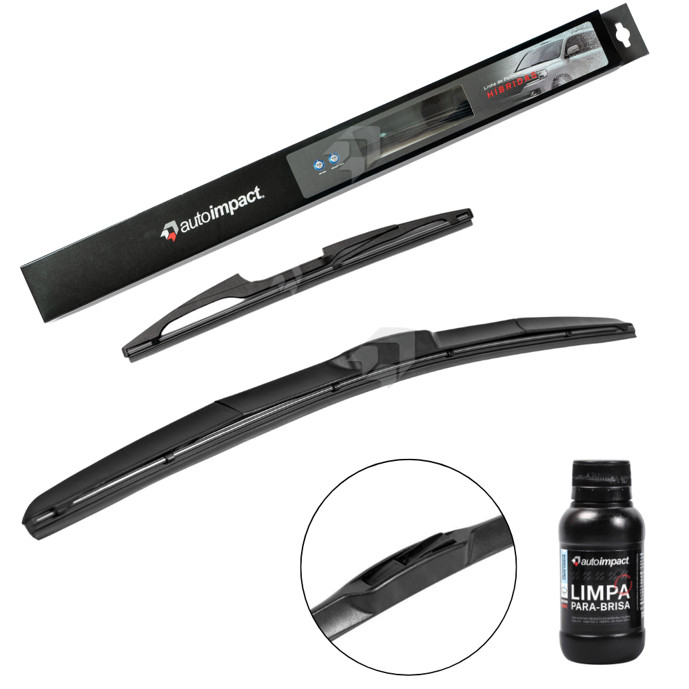 Kit de Palhetas do Limpador do Parabrisa e Traseira - Autoimpact - HI23 / TR10