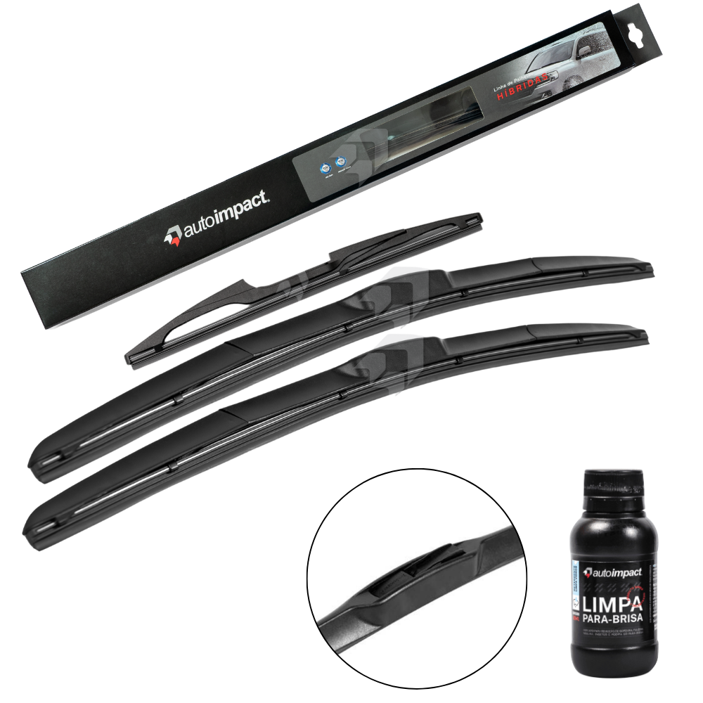 Kit de Palhetas do Limpador do Parabrisa e Traseira - Autoimpact - HI24 / TR15
