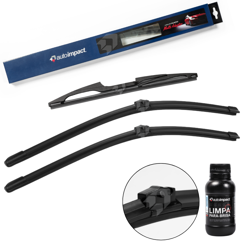Kit de Palhetas do Limpador do Parabrisa e Traseira - Autoimpact - MA18 / TR11
