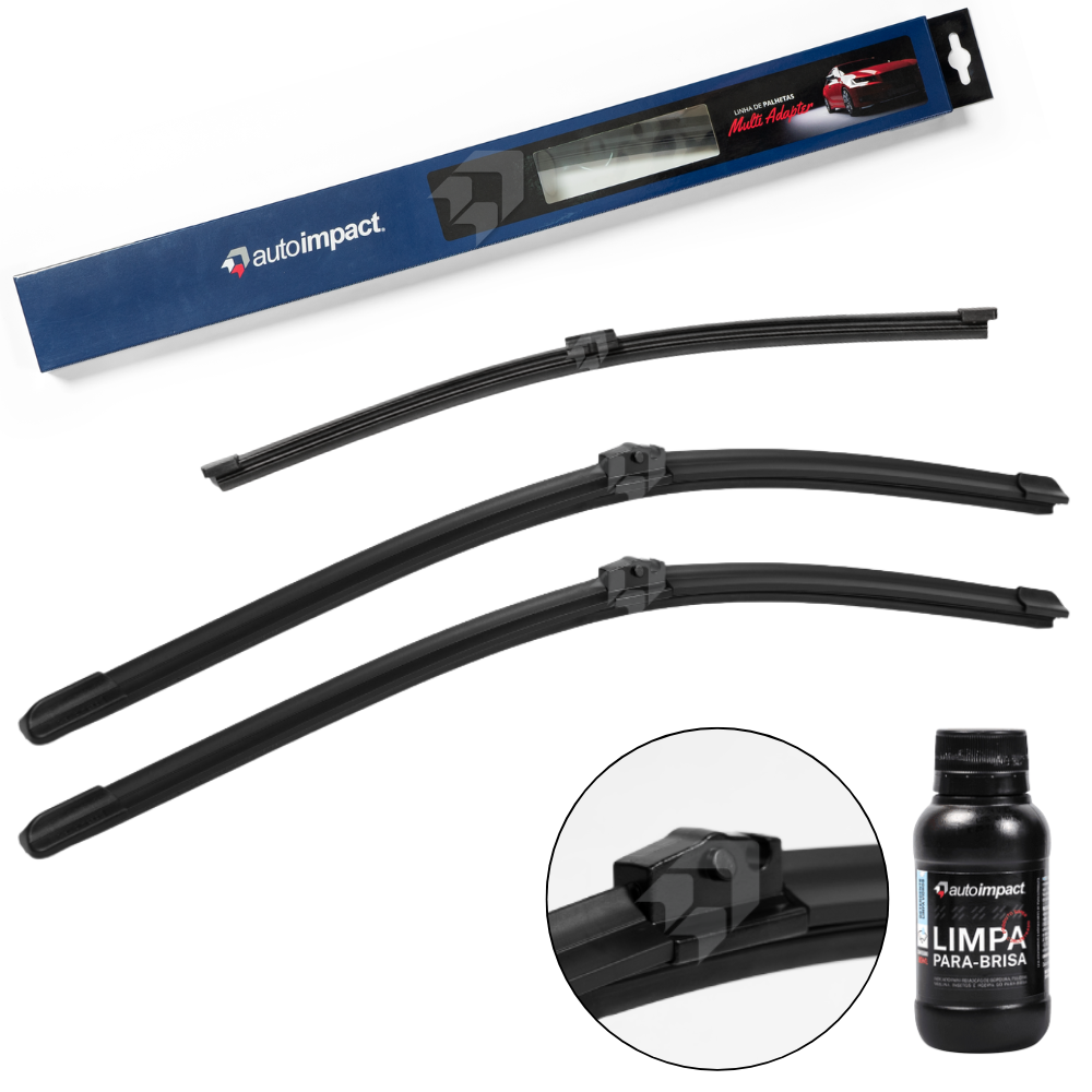 Kit de Palhetas do Limpador do Parabrisa e Traseira - Autoimpact - MA21 / TS12