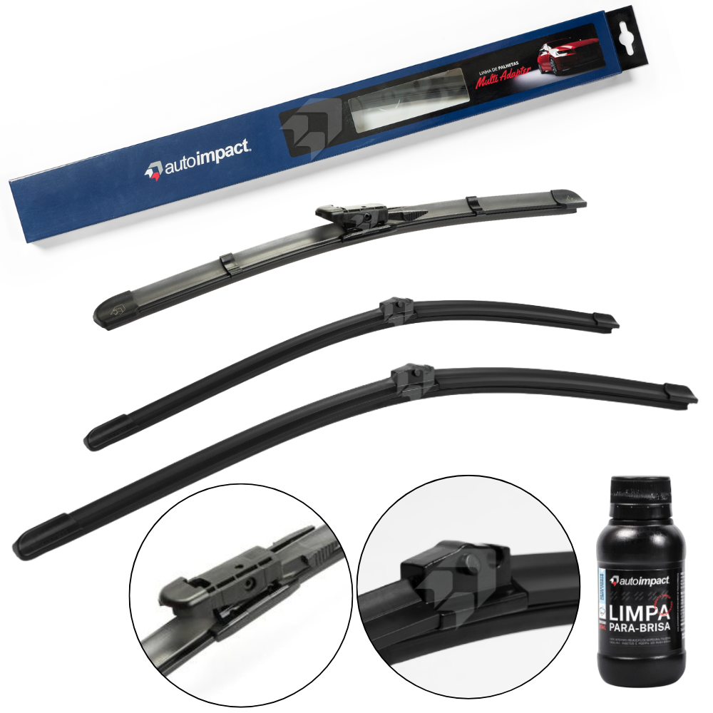Kit de Palhetas do Limpador do Parabrisa e Traseira - Autoimpact - MA22 / MA21 / PB22