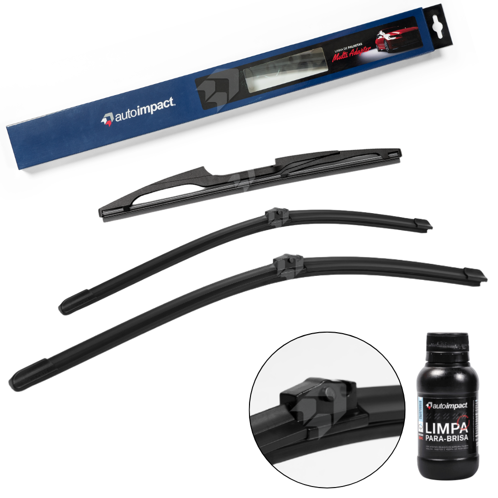 Kit de Palhetas do Limpador do Parabrisa e Traseira - Autoimpact - MA25 / MA22 / TR11