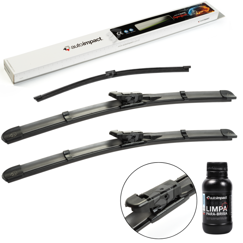 Kit de Palhetas do Limpador do Parabrisa e Traseira - Autoimpact - PB27 / TS14