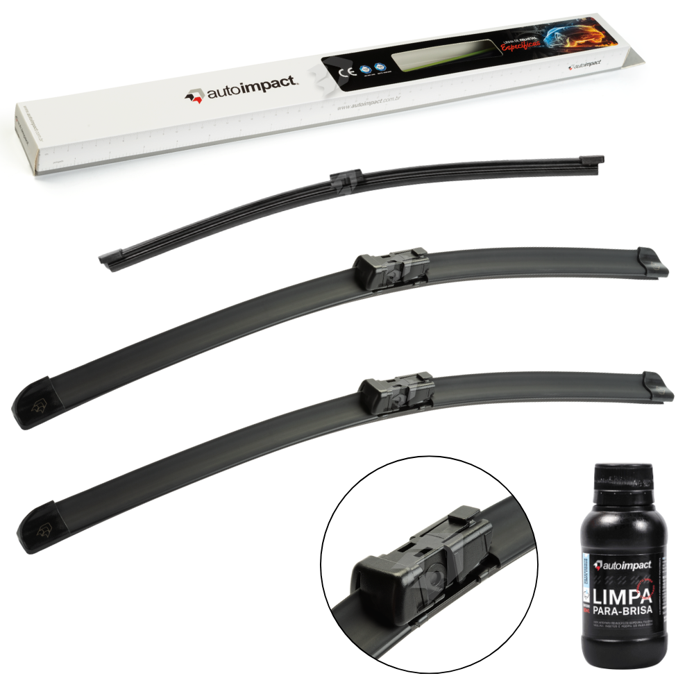 Kit de Palhetas do Limpador do Parabrisa e Traseira - Autoimpact - PF20 / TS12