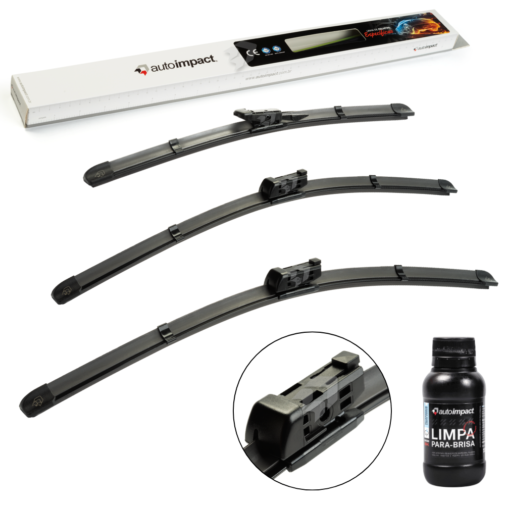 Kit de Palhetas do Limpador do Parabrisa e Traseira - Autoimpact - PG22 / PG21 / PB22