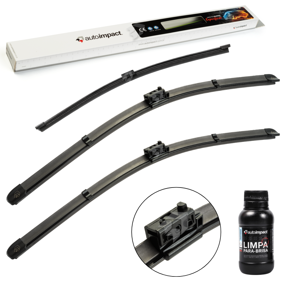 Kit de Palhetas do Limpador do Parabrisa e Traseira - Autoimpact - PI21 / TS12