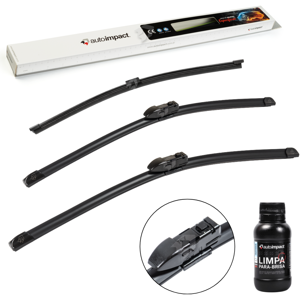 Kit de Palhetas do Limpador do Parabrisa e Traseira - Autoimpact - PK24 / PK20 / TS12