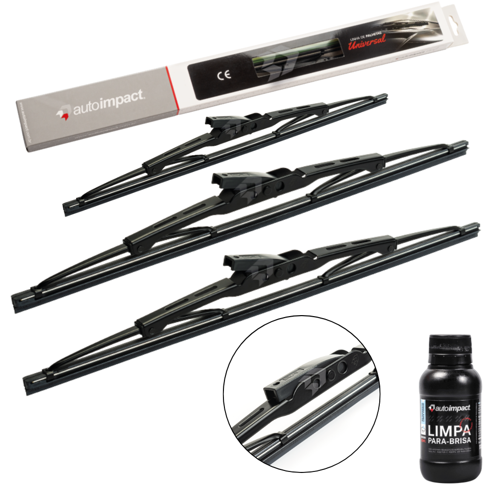 Kit de Palhetas do Limpador do Parabrisa e Traseira - Autoimpact - PU16
