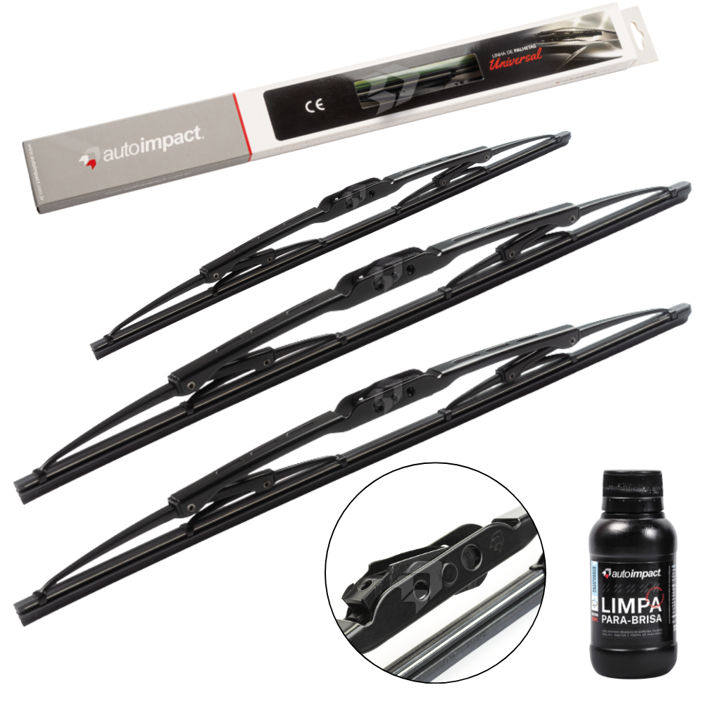 Kit de Palhetas do Limpador do Parabrisa e Traseira - Autoimpact - PU19 / PU14
