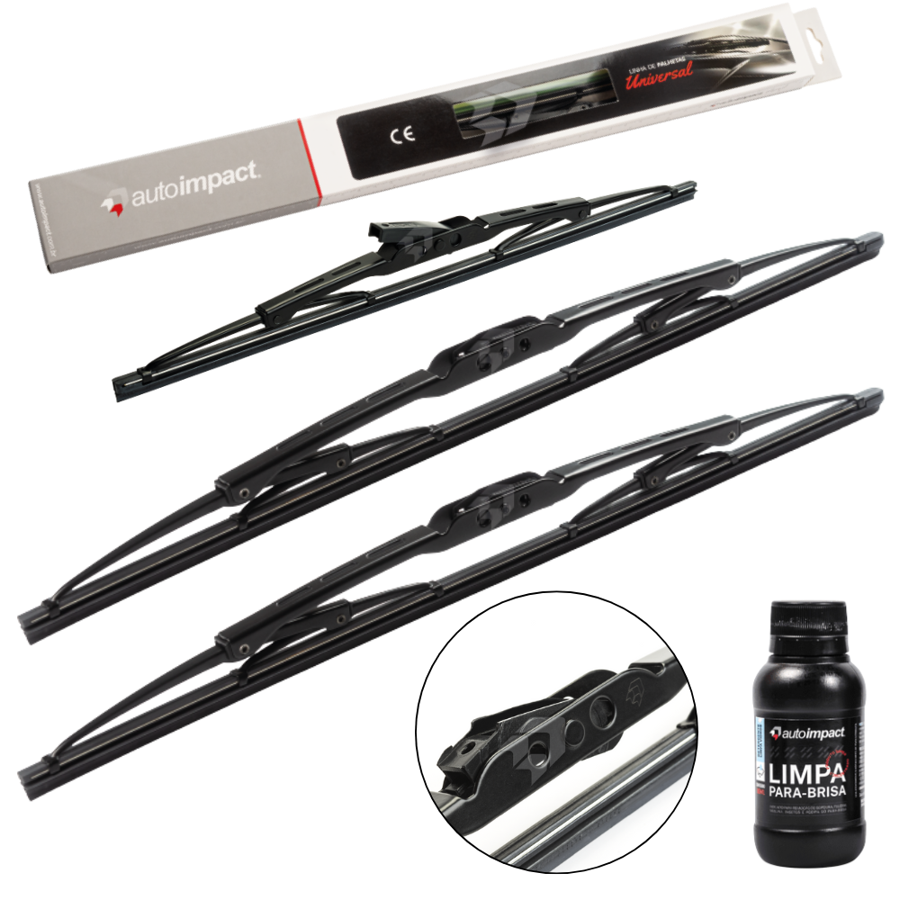 Kit de Palhetas do Limpador do Parabrisa e Traseira - Autoimpact - PU19 / PU16