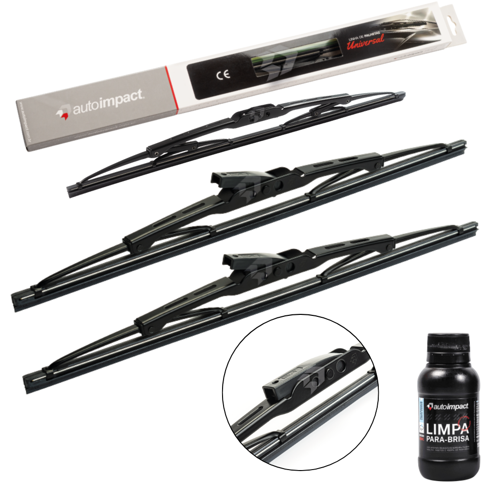 Kit de Palhetas do Limpador do Parabrisa e Traseira - Autoimpact - PU20 / PU13